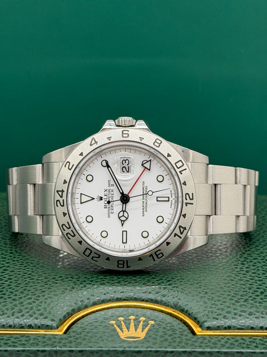 Rolex Explorer II Polar White Dial Ref 16570 - Year 2002