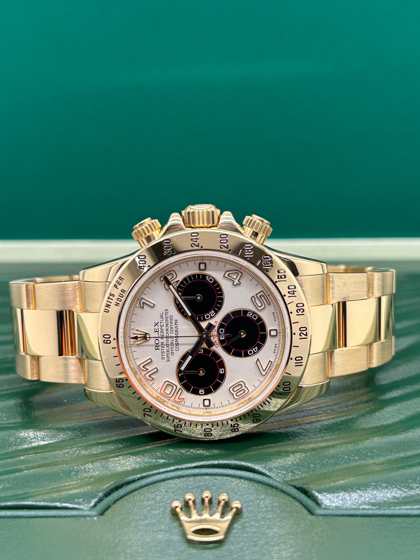 Rolex Daytona - 18Kt Yellow Gold - White Racing Dial - 116528 - Year 2013
