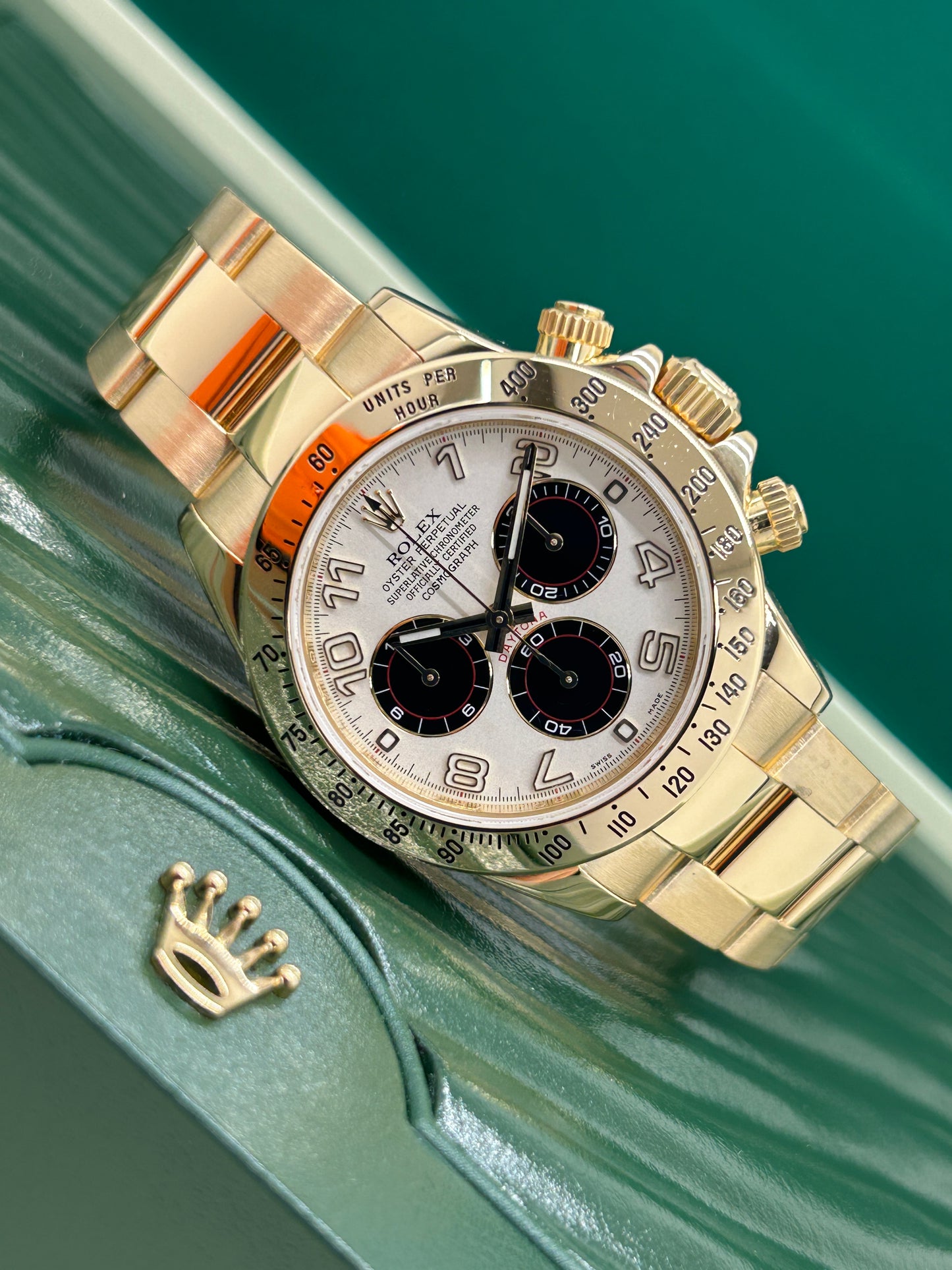 Rolex Daytona - 18Kt Yellow Gold - White Racing Dial - 116528 - Year 2013