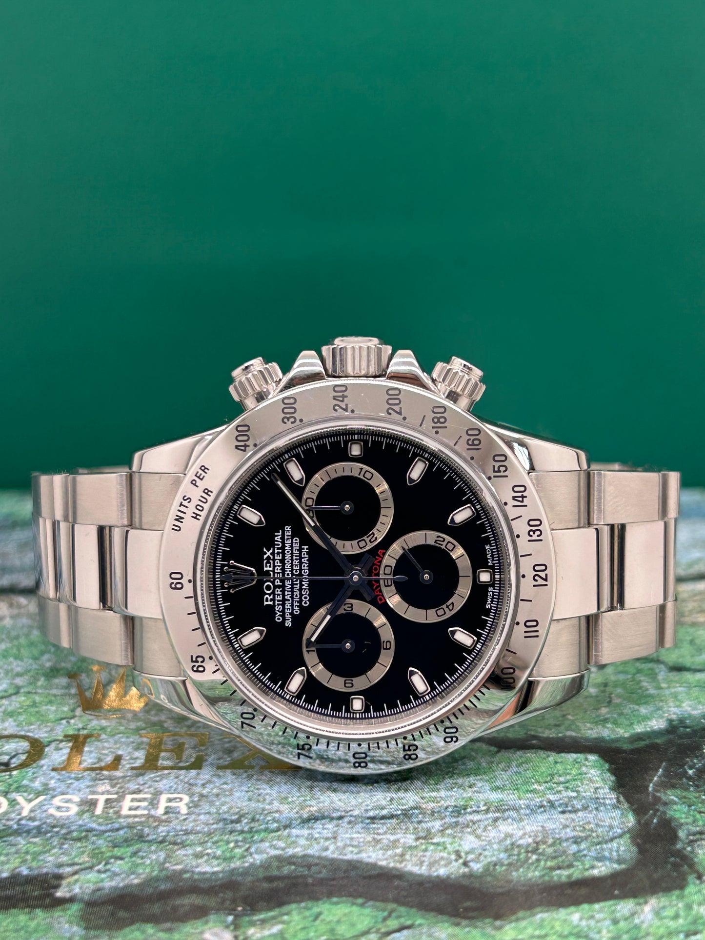 Rolex Daytona - Black Dial - Ref 116520 - Never Polished - Ser K - Year 2002