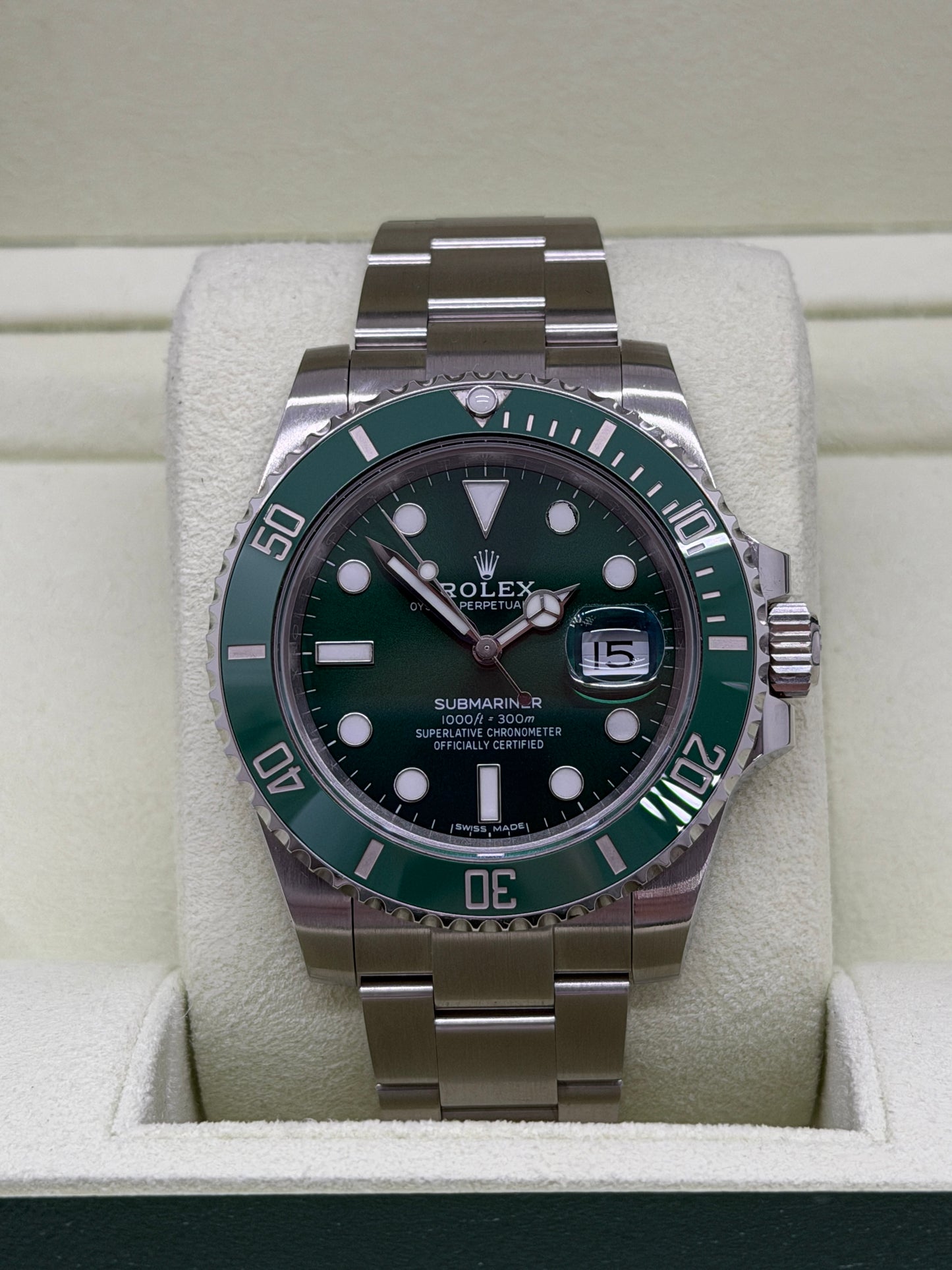 Rolex Submariner Date Hulk Ref 116610LV - Year 2013