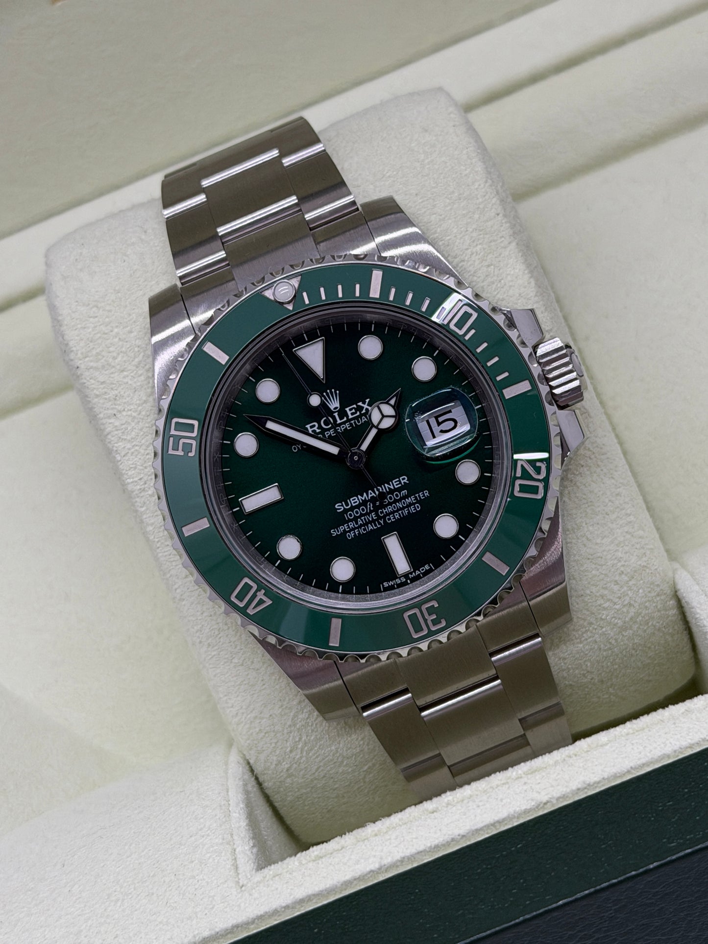Rolex Submariner Date Hulk Ref 116610LV - Year 2013