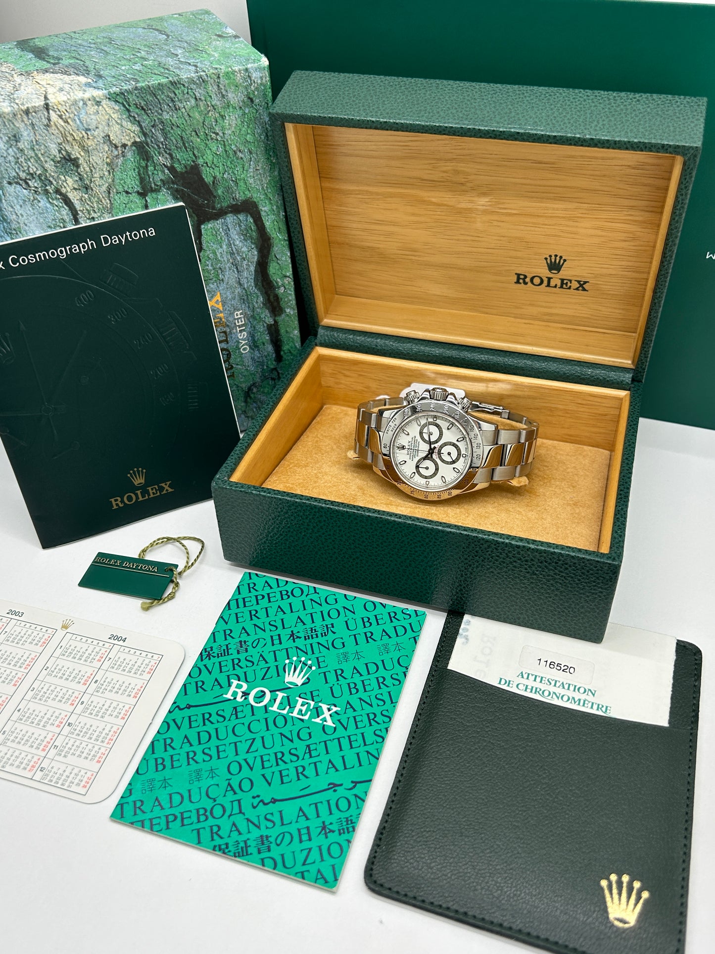 Rolex Daytona - Cream Dial - P76 Serial - Ref 116520 - Year 2002