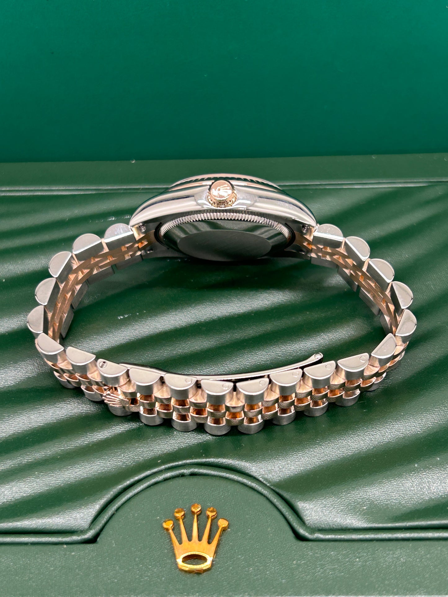 Rolex Datejust 31 - 18Kt Rose Gold - Black Diamond Dial - Ref 178271 - Year 2009