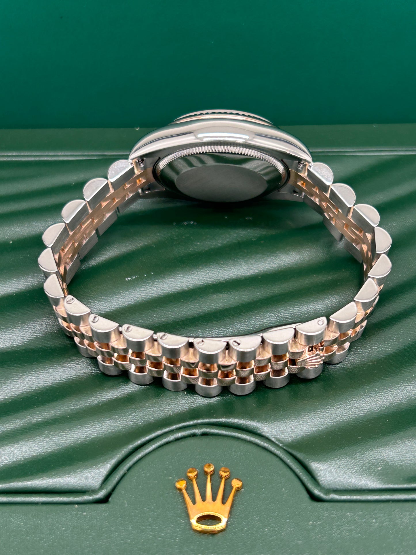 Rolex Datejust 31 - 18Kt Rose Gold - Black Diamond Dial - Ref 178271 - Year 2009