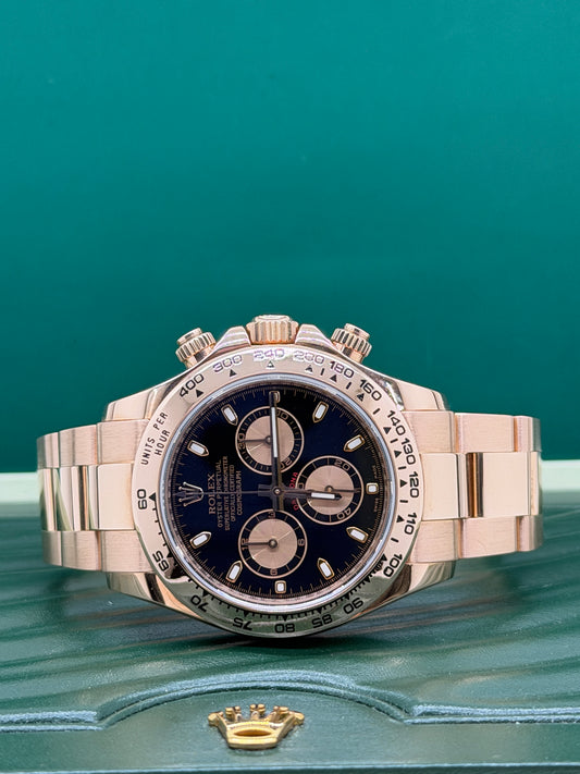 Rolex Daytona Everose - Black Dial - Year 2010 Ref 116505