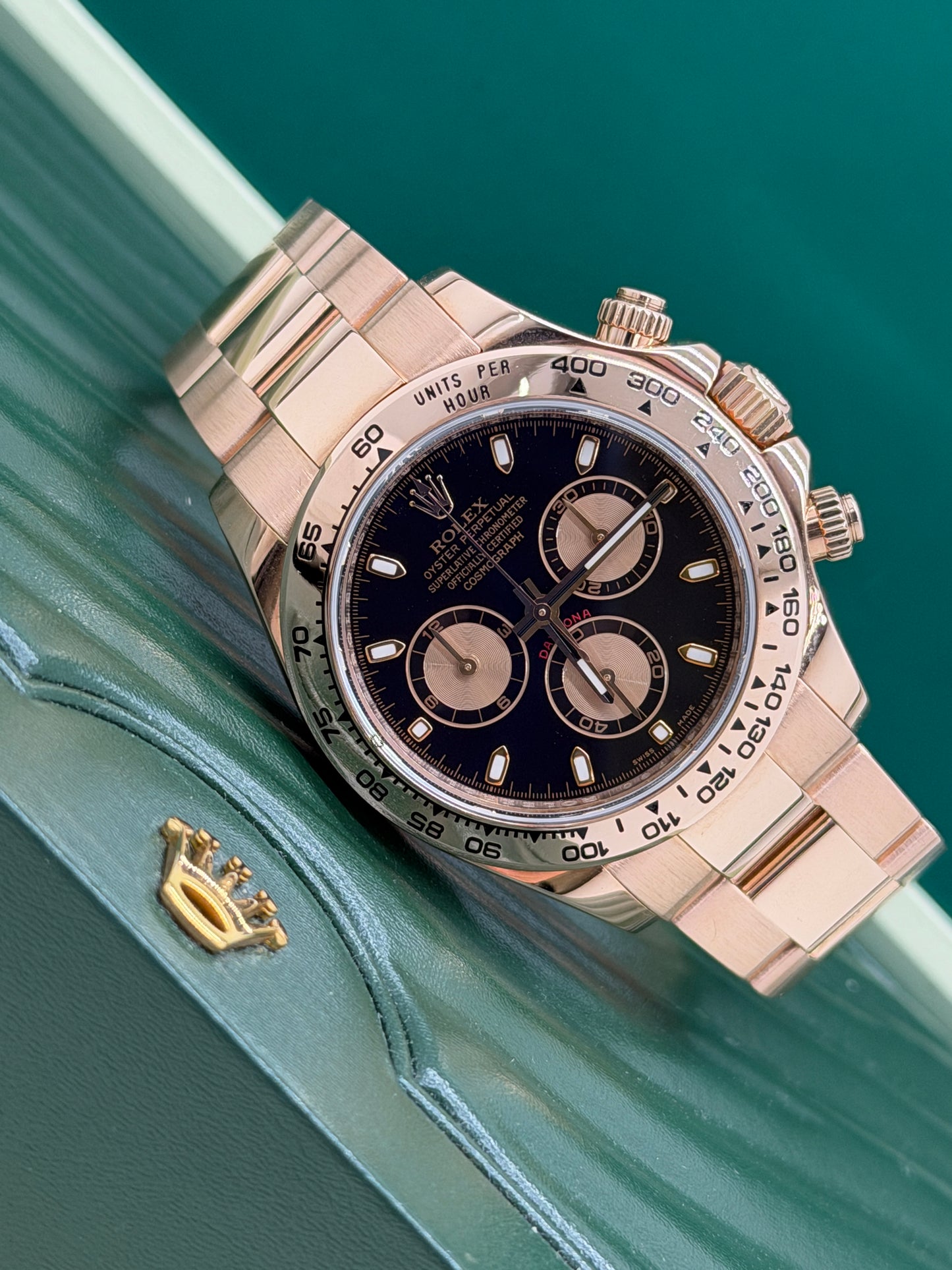 Rolex Daytona Everose - Black Dial - Year 2010 Ref 116505
