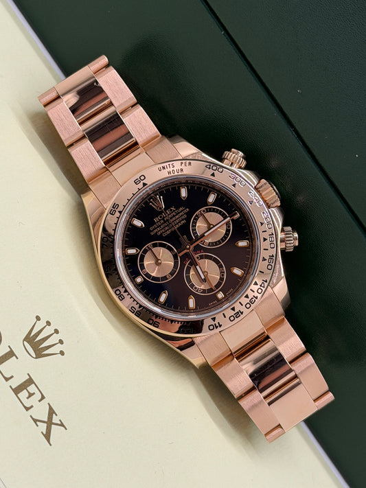 Rolex Daytona Everose - Black Dial - Year 2010 Ref 116505