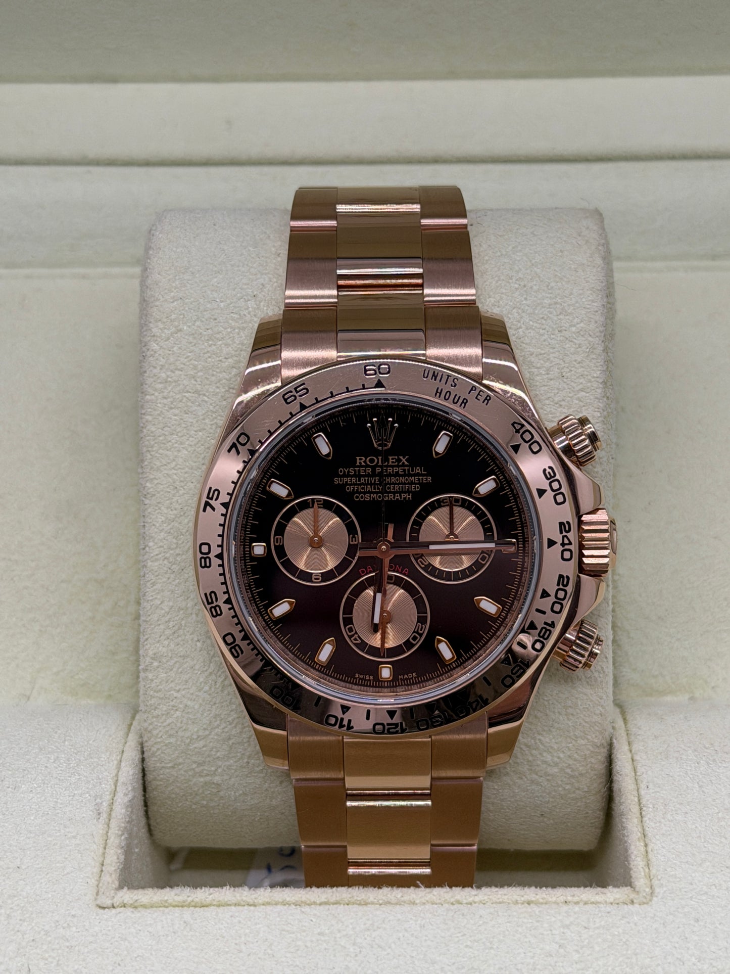Rolex Daytona Everose - Black Dial - Year 2010 Ref 116505