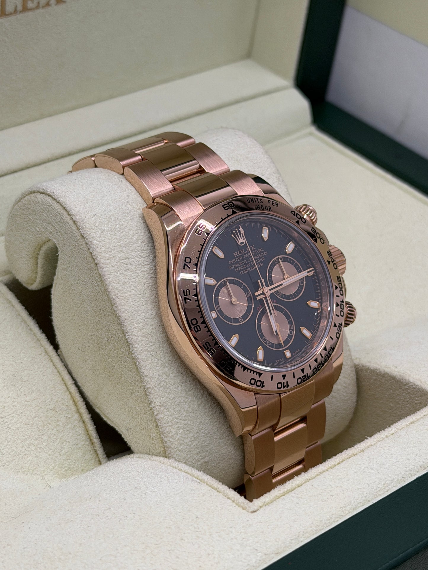 Rolex Daytona Everose - Black Dial - Year 2010 Ref 116505