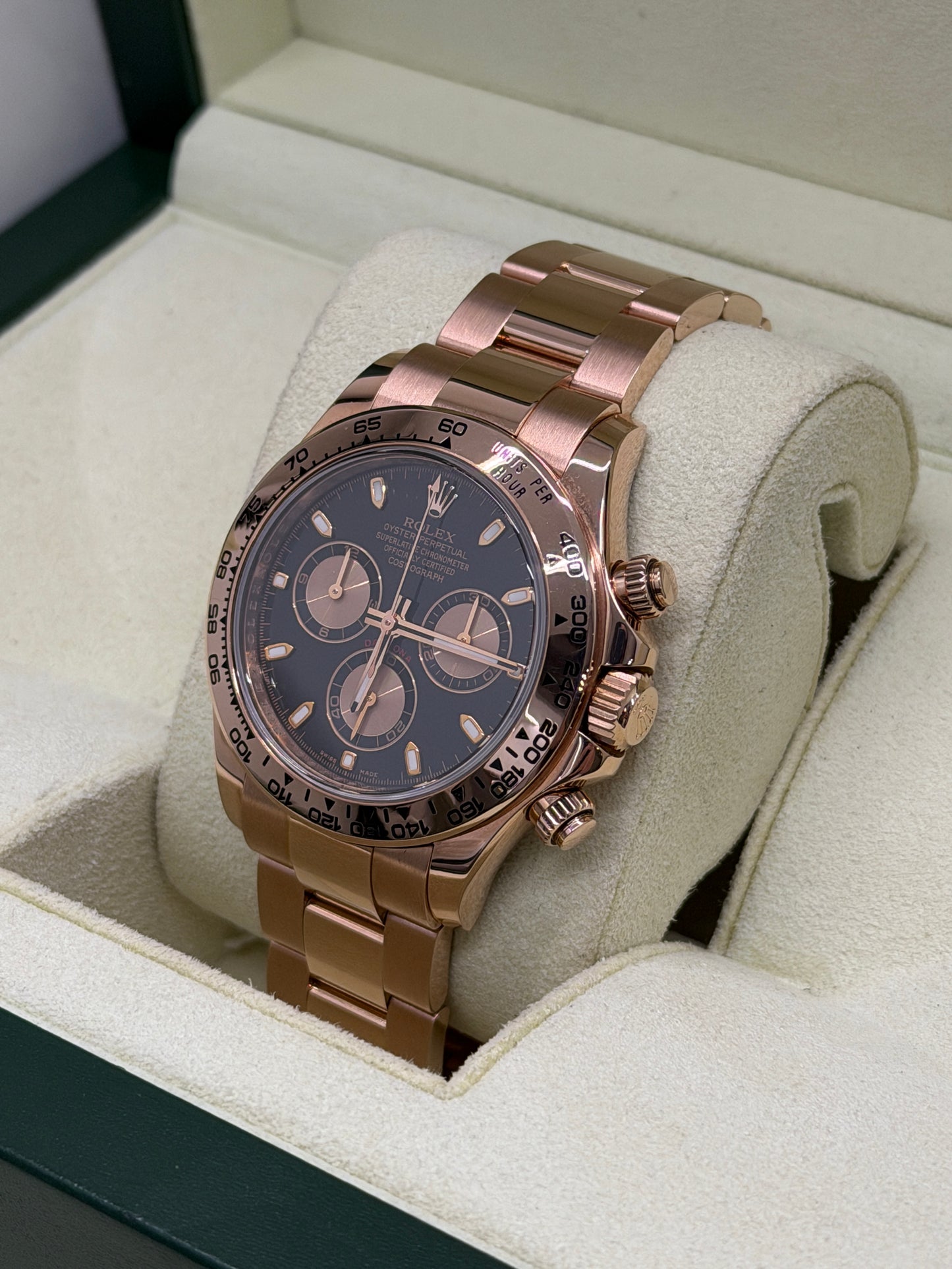 Rolex Daytona Everose - Black Dial - Year 2010 Ref 116505