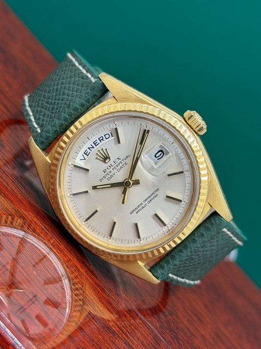 Rolex Day-Date 36 18Kt Yellow Gold - Champagne Dial Ref 1803 - Year 1968 - Original Papers