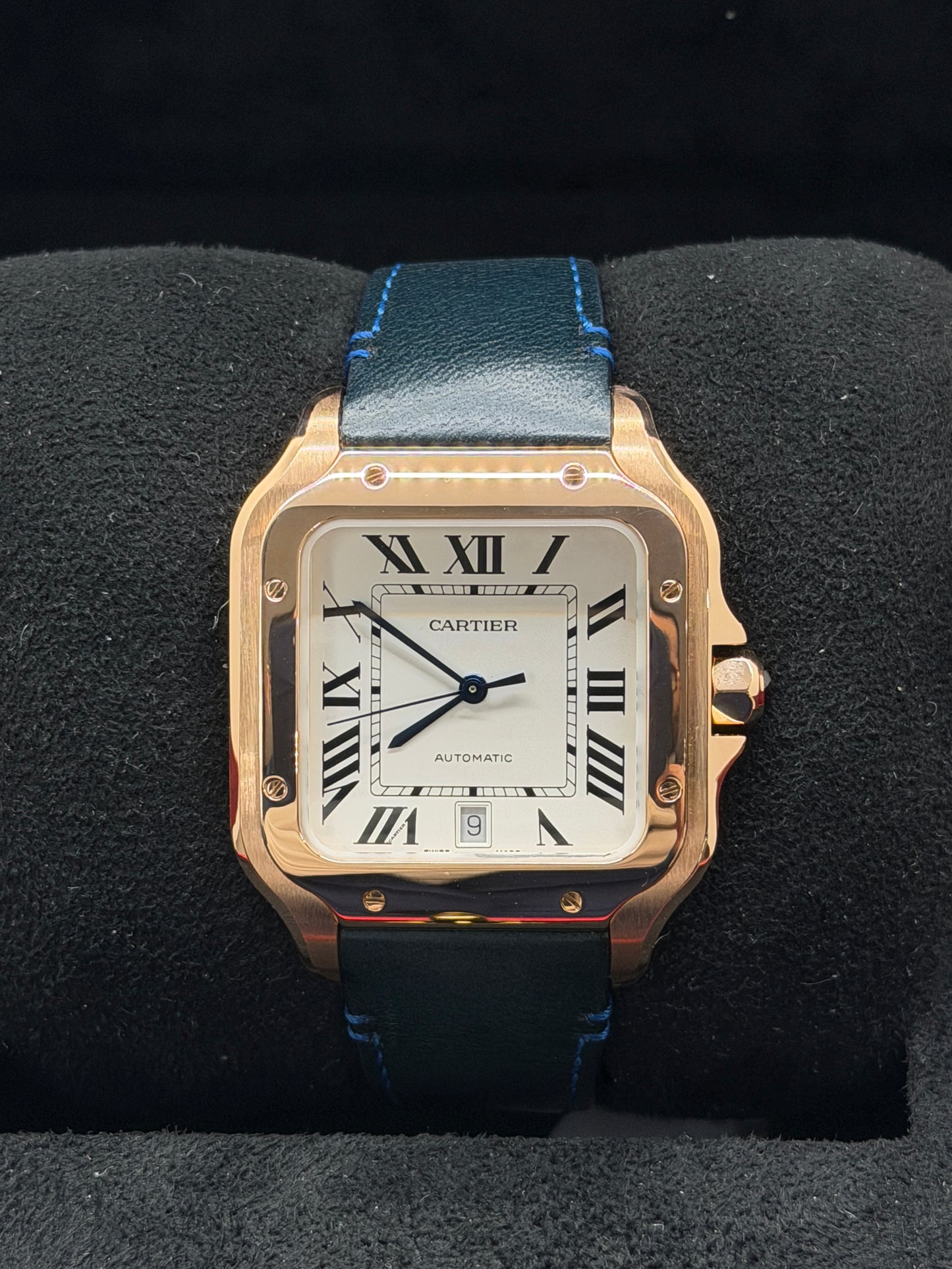 Cartier Santos Large - Rose Gold - White Dial Ref WGSA0019 - Year 2021