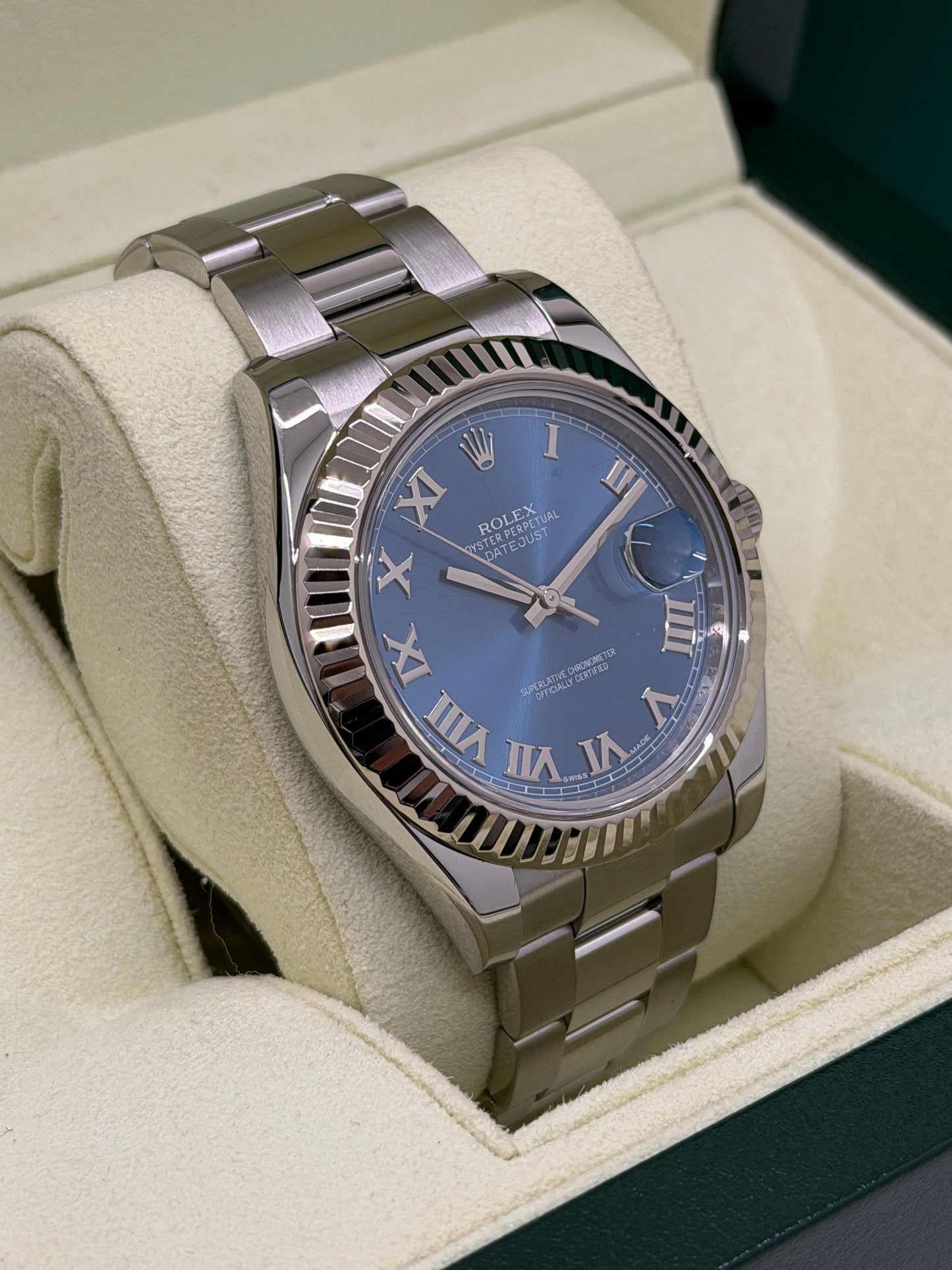 Rolex Datejust II Ref.116334 - Blue Roman Dial - Year 2010