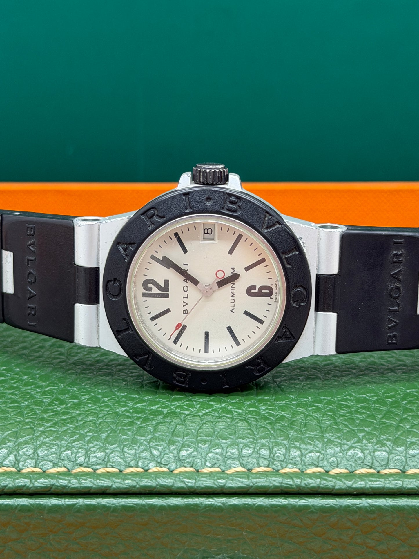 Bulgari Diagono Alluminium Diagono Al32a - 32mm - Quartz