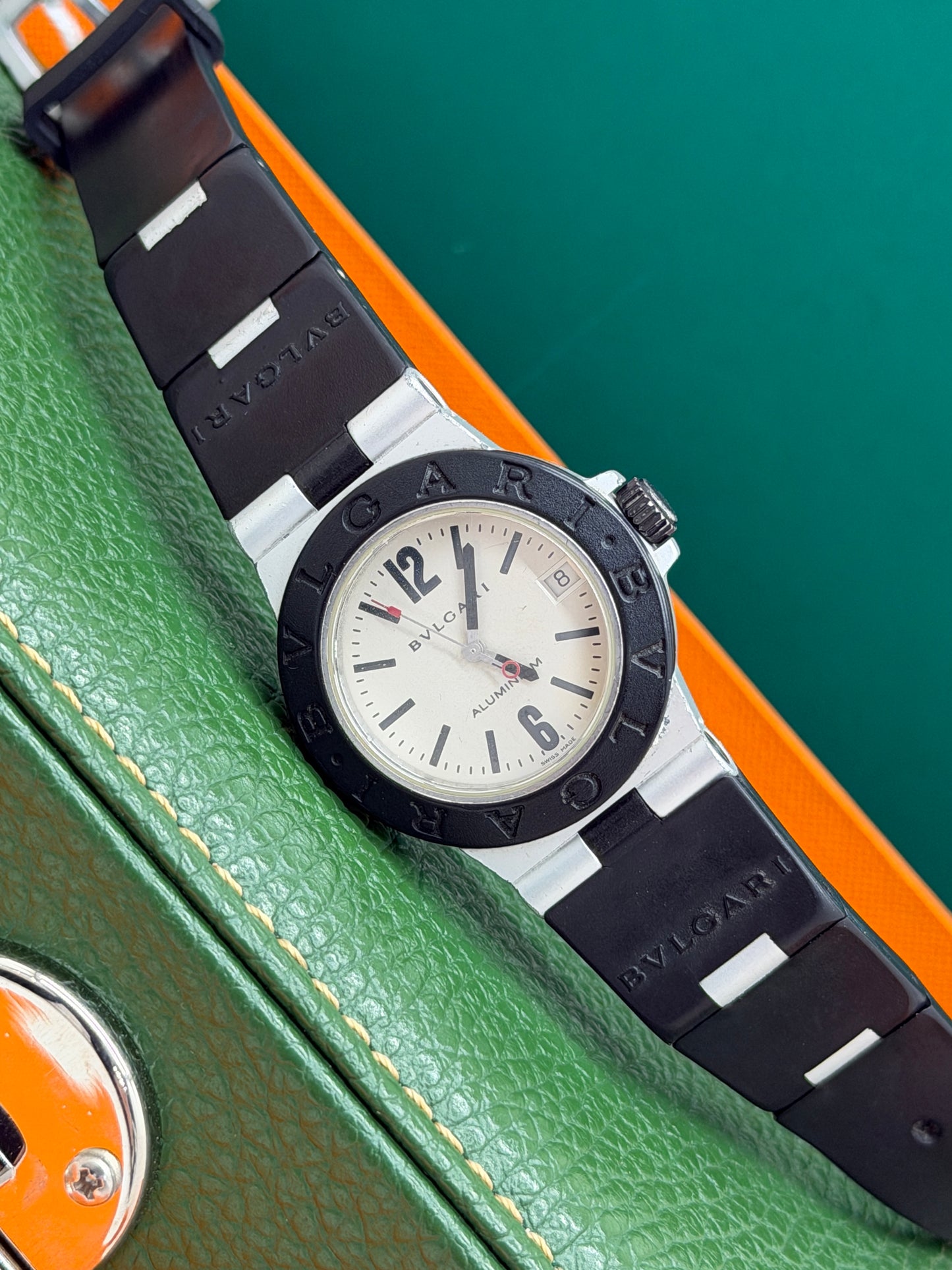 Bulgari Diagono Alluminium Diagono Al32a - 32mm - Quartz