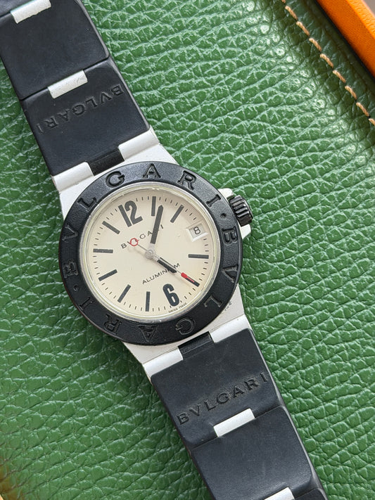 Bulgari Diagono Alluminium Diagono Al32a - 32mm - Quartz