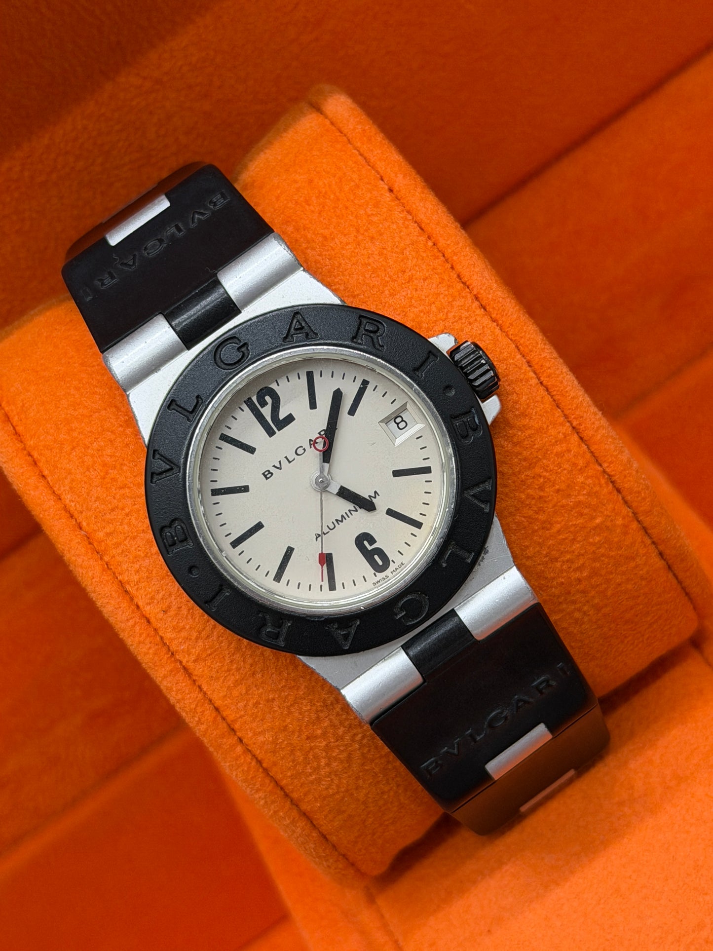 Bulgari Diagono Alluminium Diagono Al32a - 32mm - Quartz