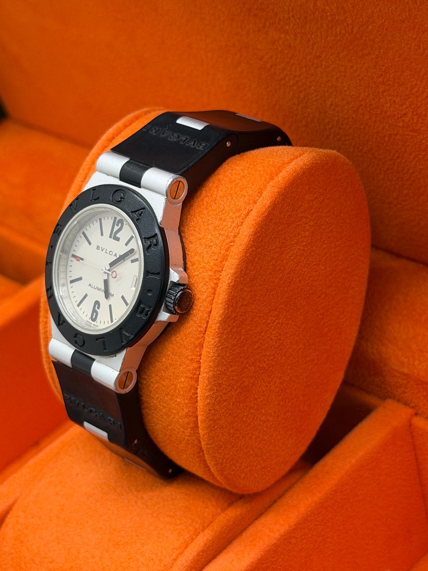 Bulgari Diagono Alluminium Diagono Al32a - 32mm - Quartz