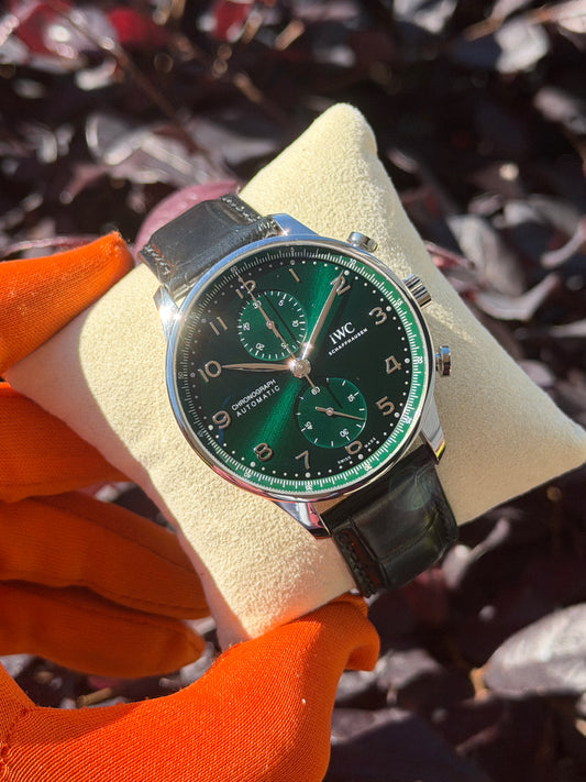 IWC Portuguese Chronograph Green Dial - Ref.IW371615 - New Year 2026