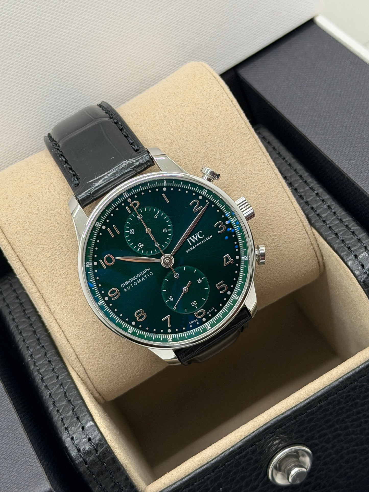IWC Portuguese Chronograph Green Dial - Ref.IW371615 - New Year 2026