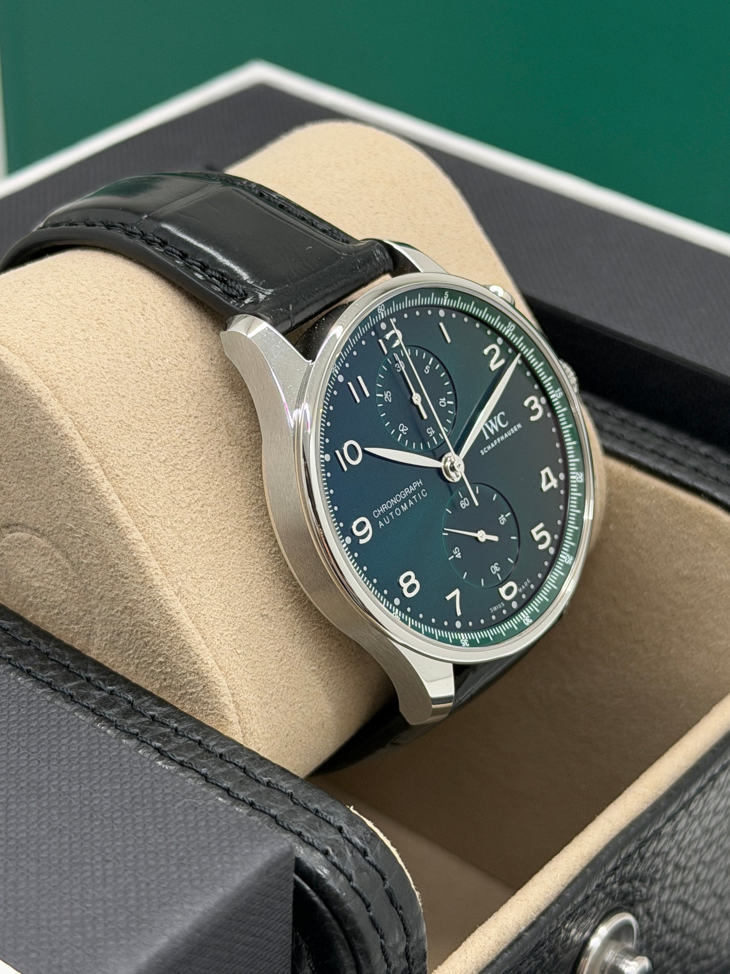 IWC Portuguese Chronograph Green Dial - Ref.IW371615 - New Year 2026