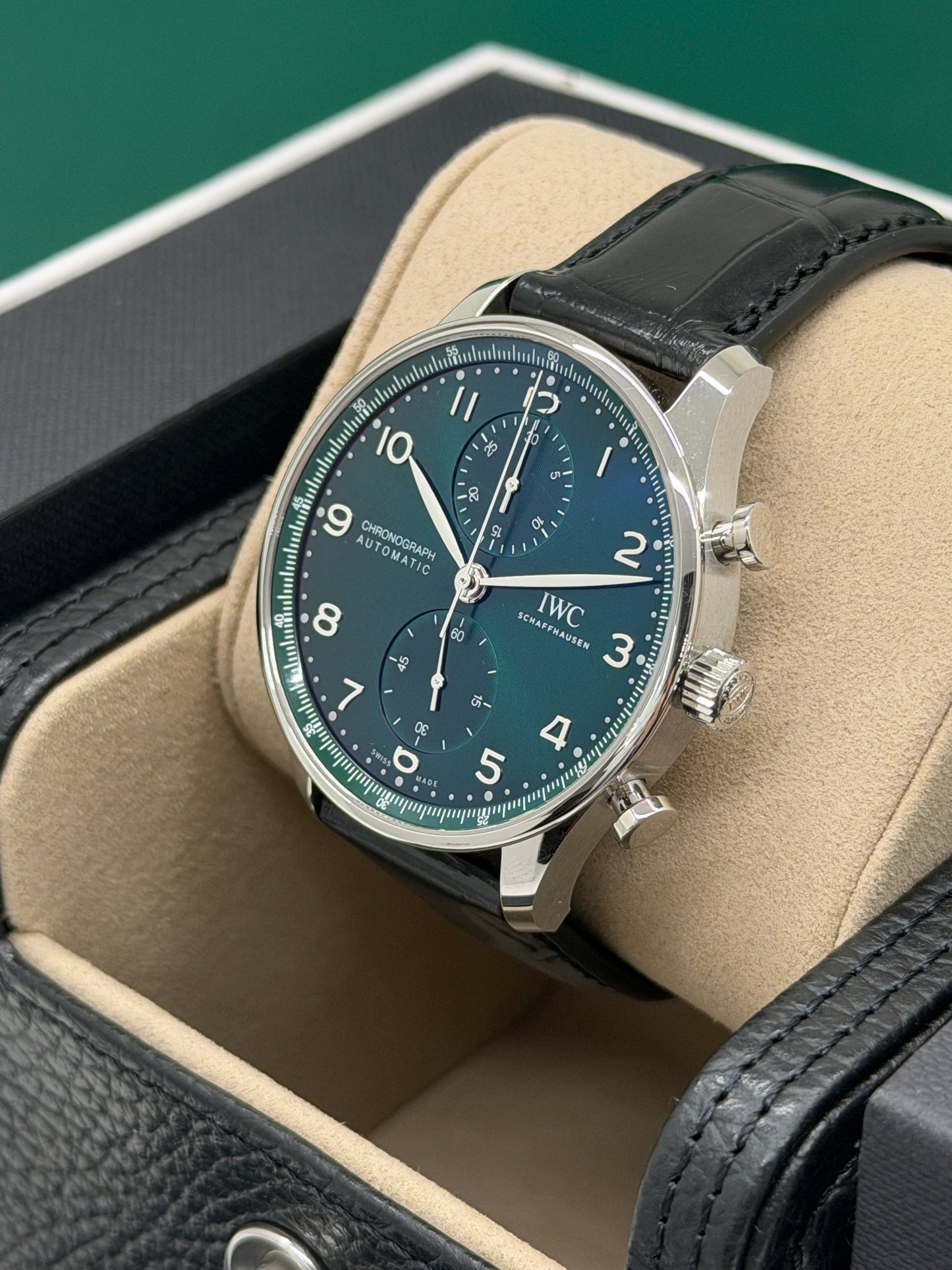 IWC Portuguese Chronograph Green Dial - Ref.IW371615 - New Year 2026