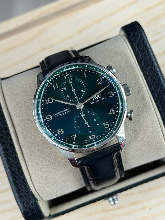 IWC Portuguese Chronograph Green Dial - Ref.IW371615 - New Year 2026