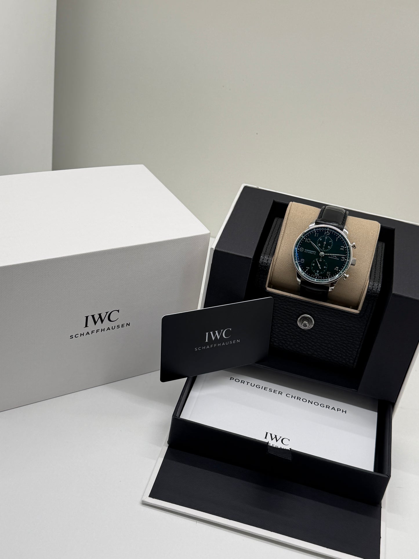 IWC Portuguese Chronograph Green Dial - Ref.IW371615 - New Year 2026