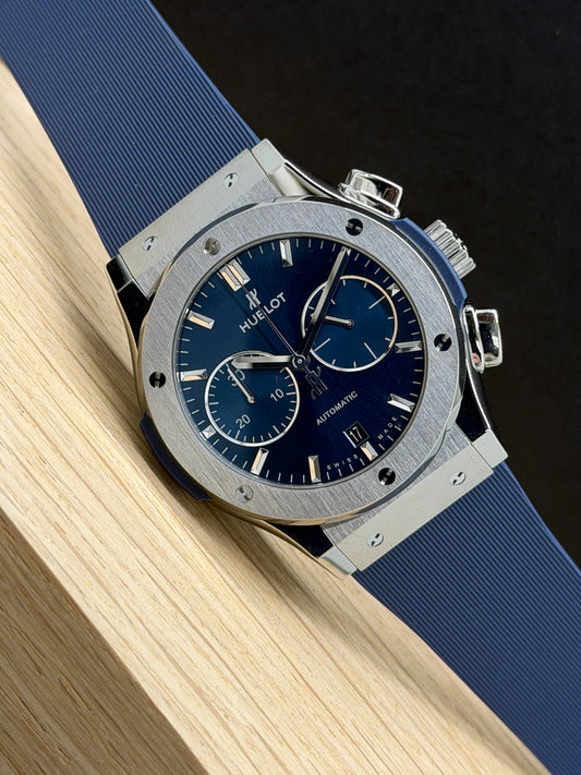 Hublot Classic Fusion Blue Titanium - Blue Dial - 45mm - Ref. 521.NX.7170.RX - New 2026