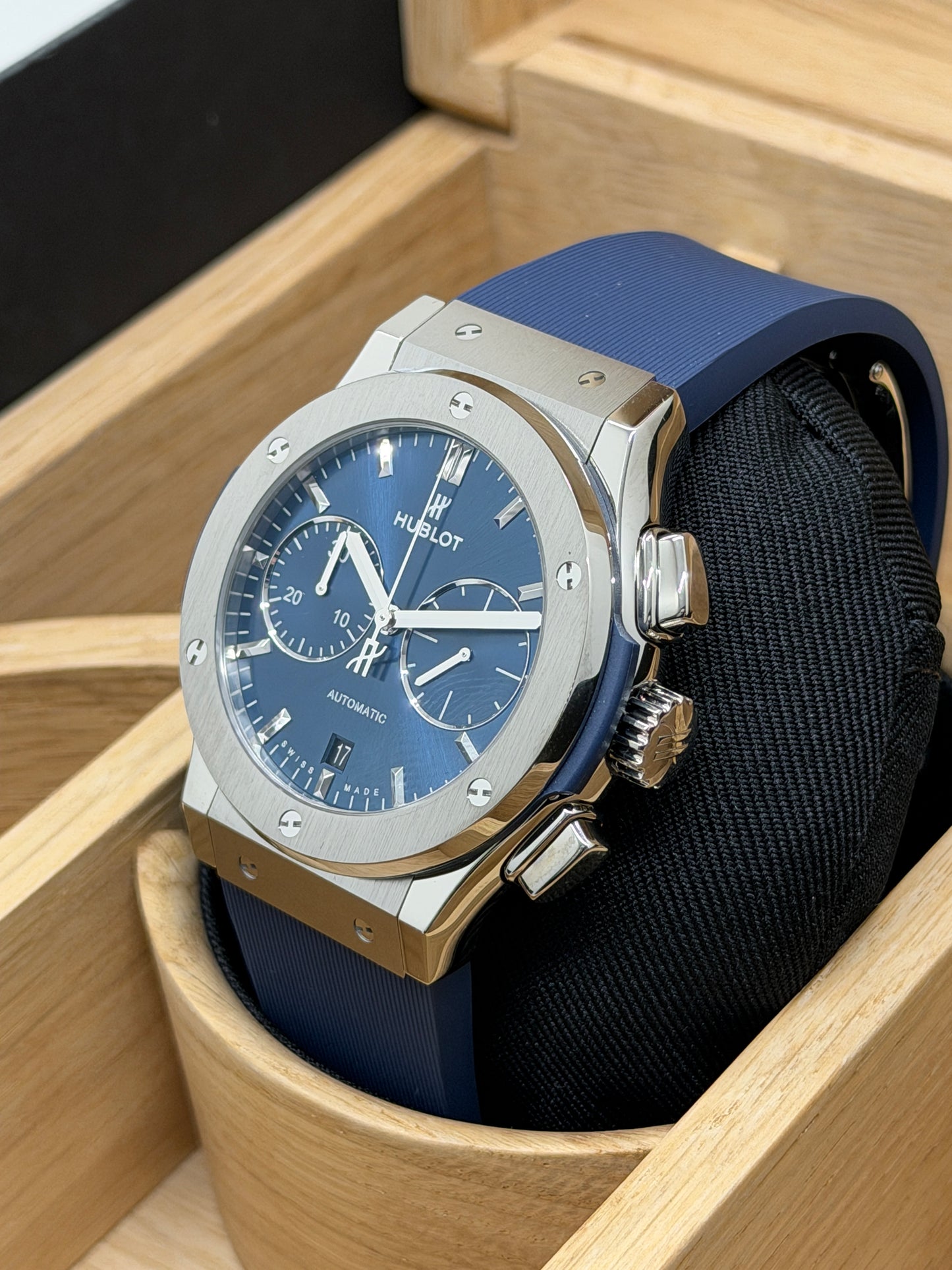 Hublot Classic Fusion Blue Titanium - Blue Dial - 45mm - Ref. 521.NX.7170.RX - New 2026