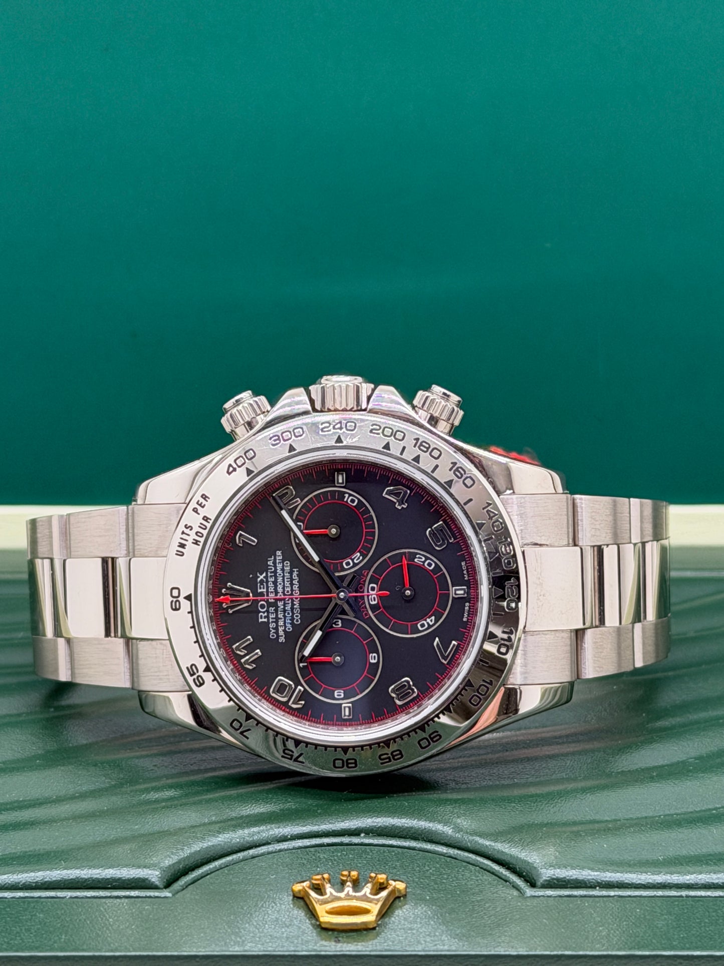 Rolex Daytona Black Racing Dial - 18Kt White Gold - Ref.116509 - Year 2005
