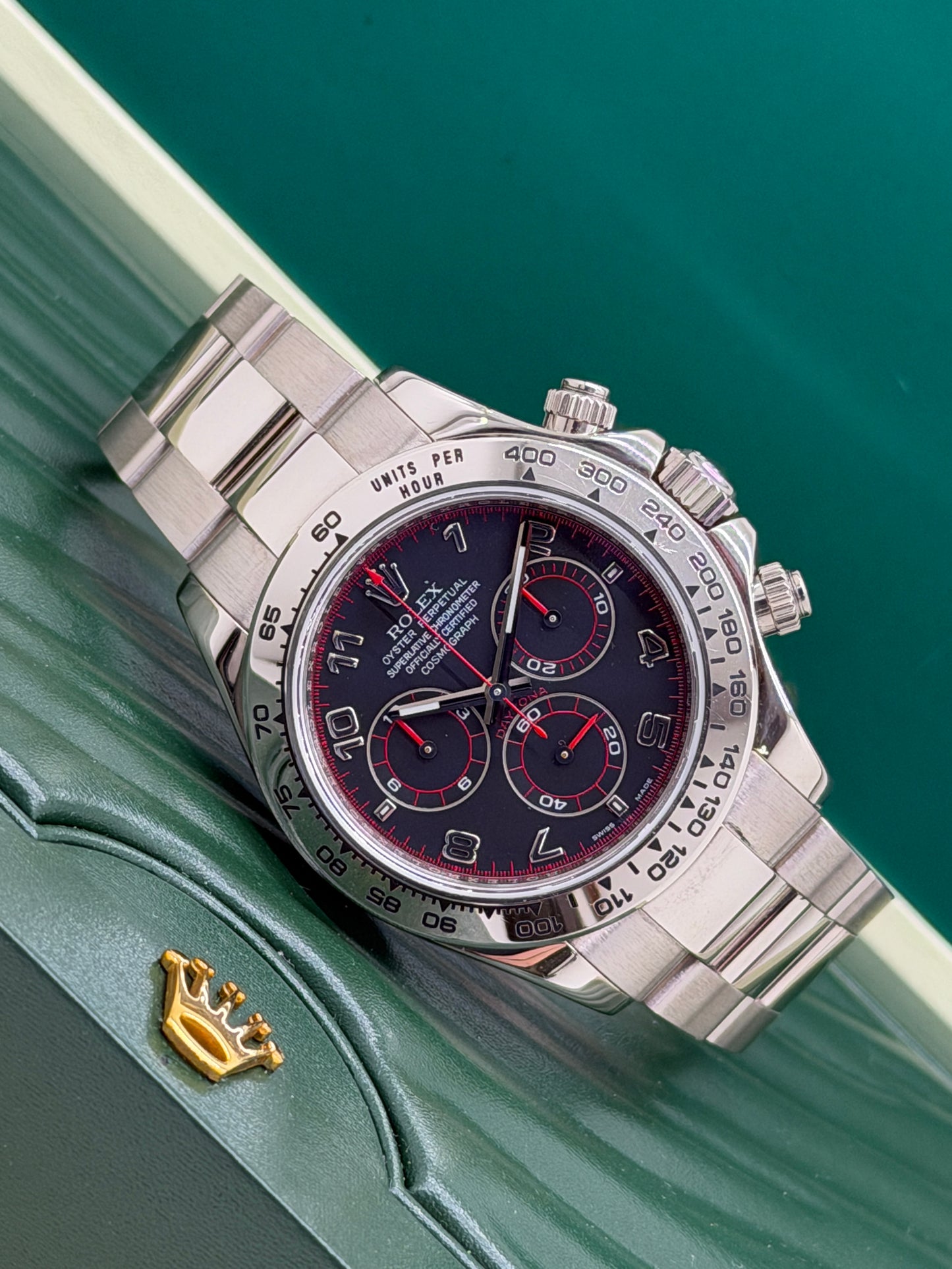 Rolex Daytona Black Racing Dial - 18Kt White Gold - Ref.116509 - Year 2005