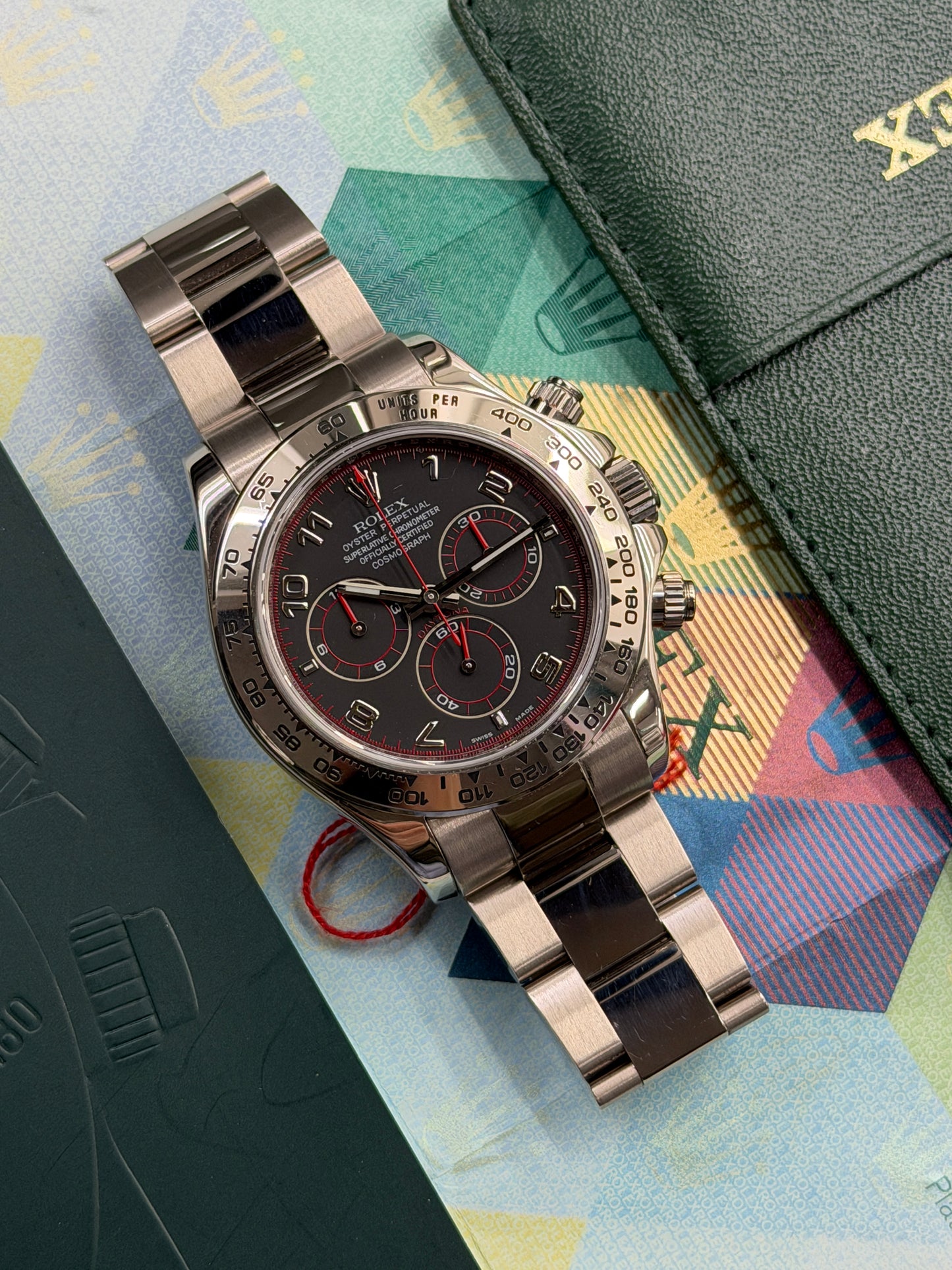 Rolex Daytona Black Racing Dial - 18Kt White Gold - Ref.116509 - Year 2005