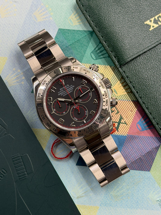 Rolex Daytona Black Racing Dial - 18Kt White Gold - Ref.116509 - Year 2005