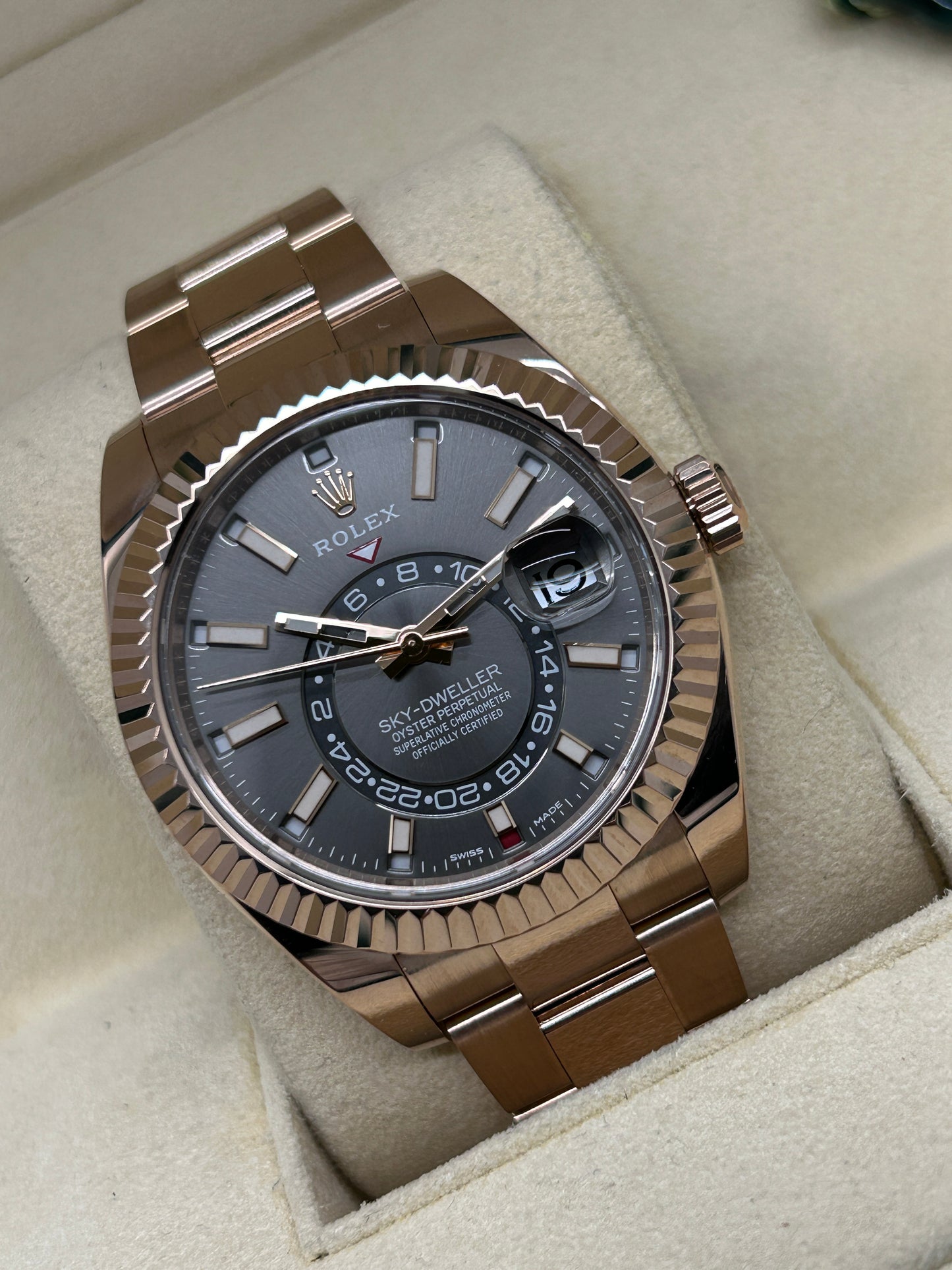Rolex Sky-Dweller - Grey Dial - 18k Rose Gold - Ref. 326935 - Year 2020