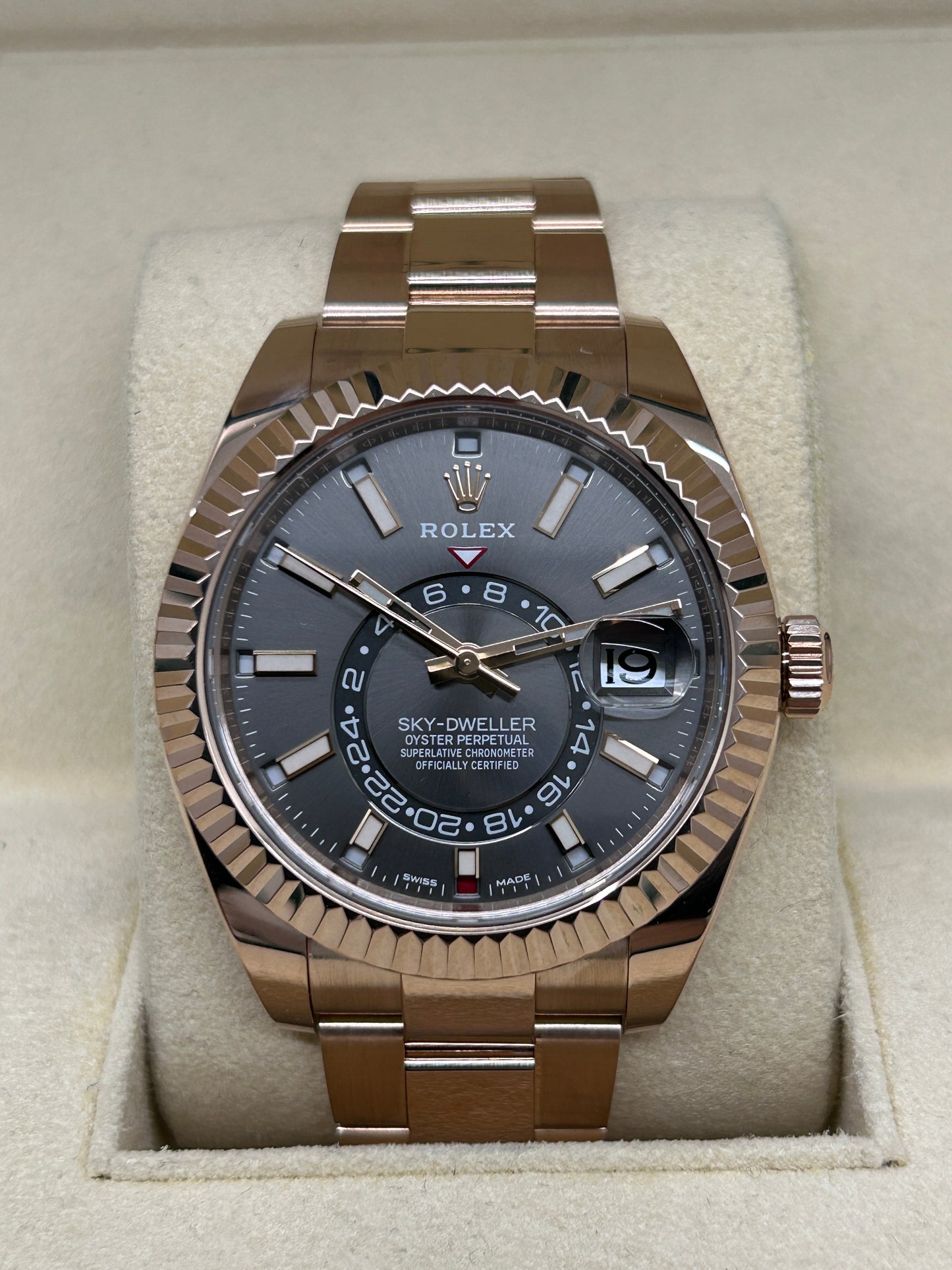 Rolex Sky-Dweller - Grey Dial - 18k Rose Gold - Ref. 326935 - Year 2020