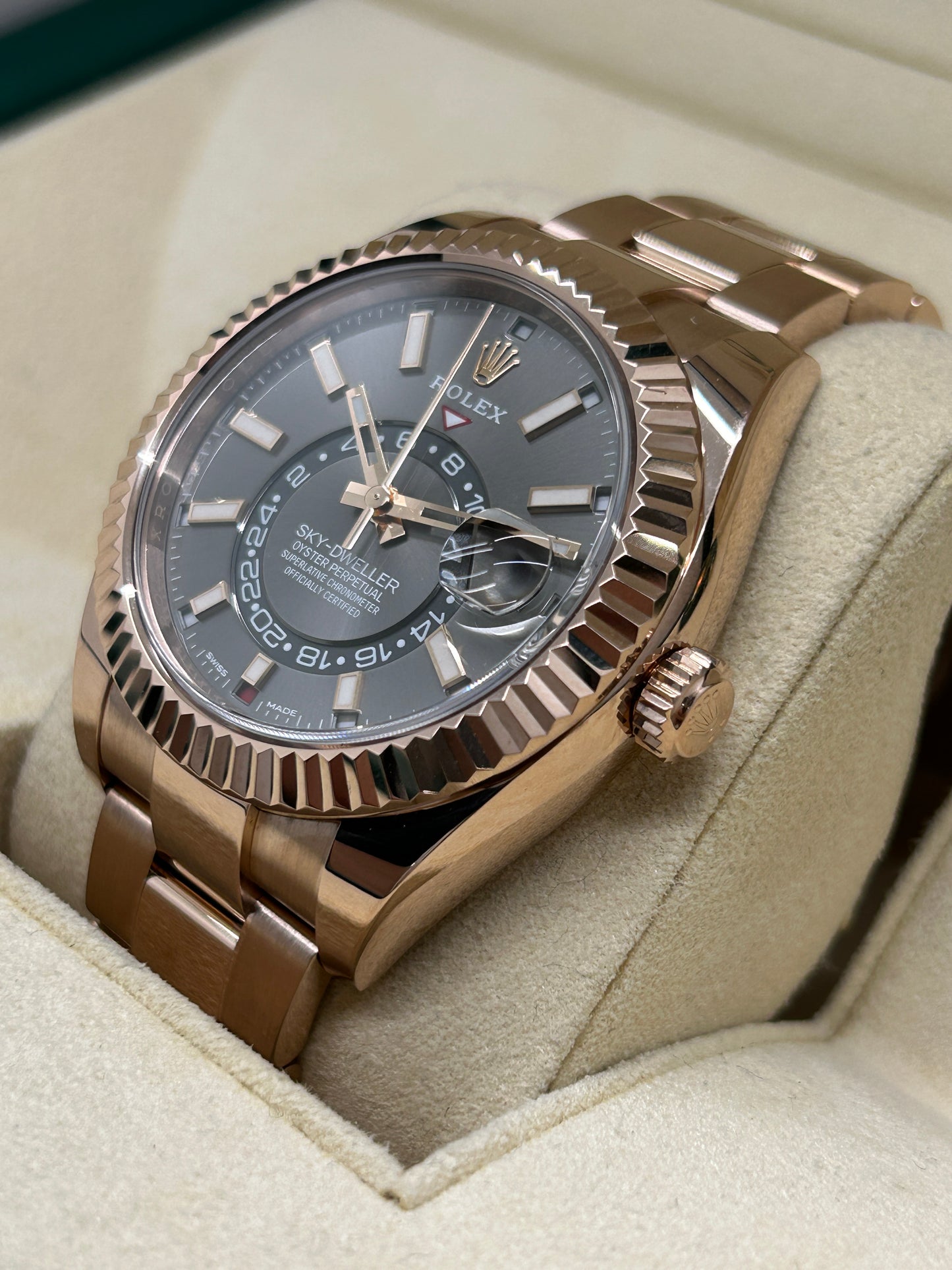 Rolex Sky-Dweller - Grey Dial - 18k Rose Gold - Ref. 326935 - Year 2020
