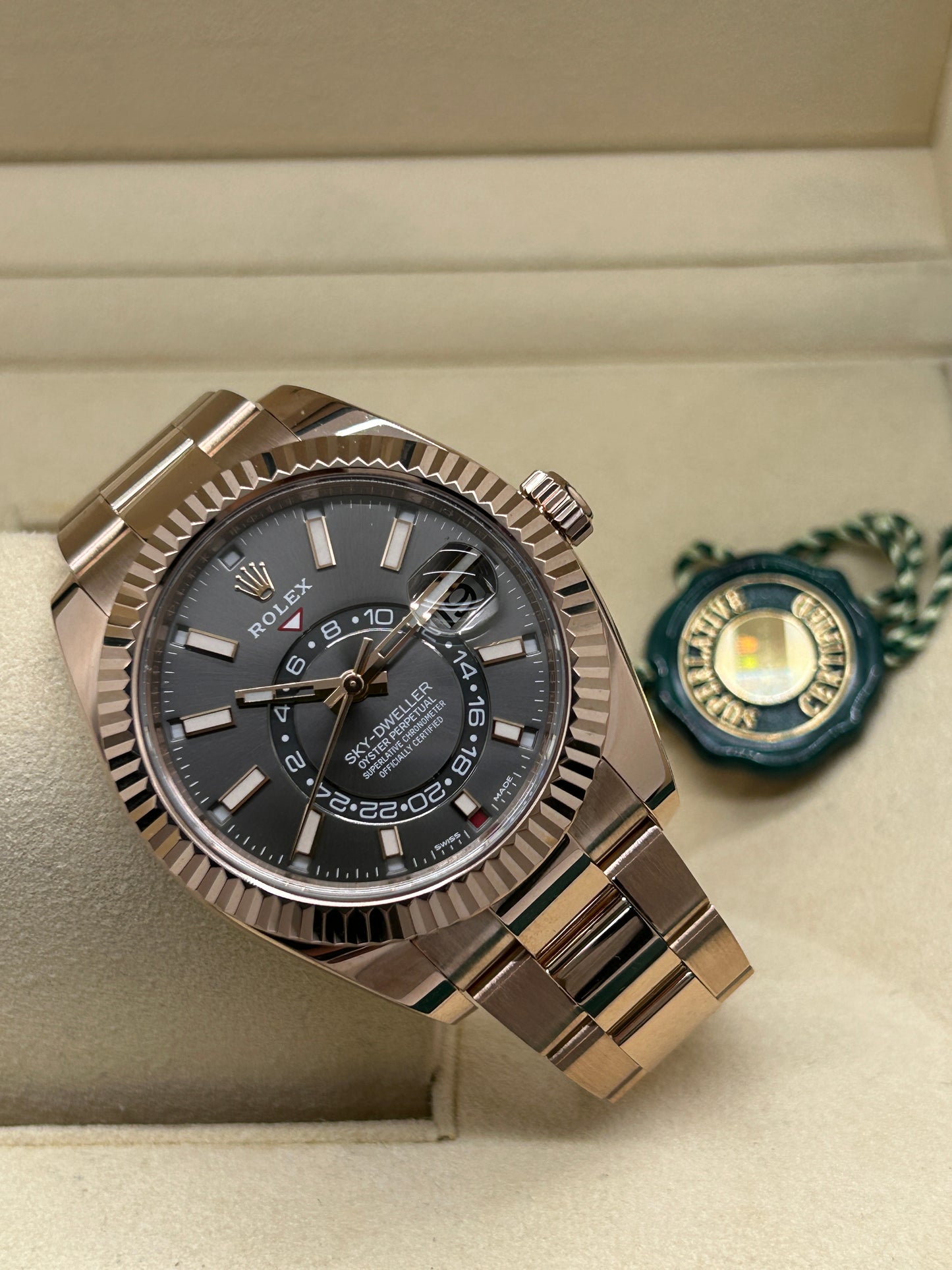 Rolex Sky-Dweller - Grey Dial - 18k Rose Gold - Ref. 326935 - Year 2020