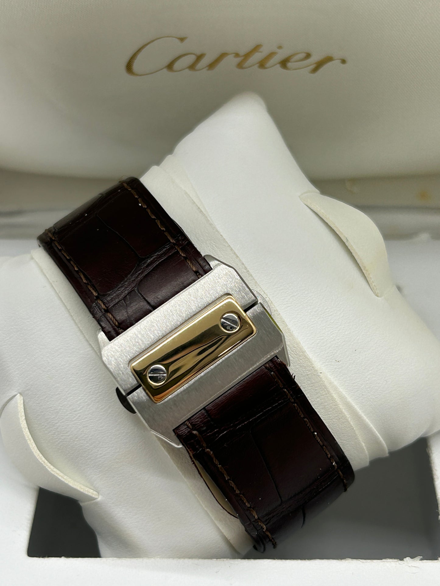 Cartier Santos 100 XL Chronograph - Yellow Gold & Steel - Ref 2740 - Year 2006