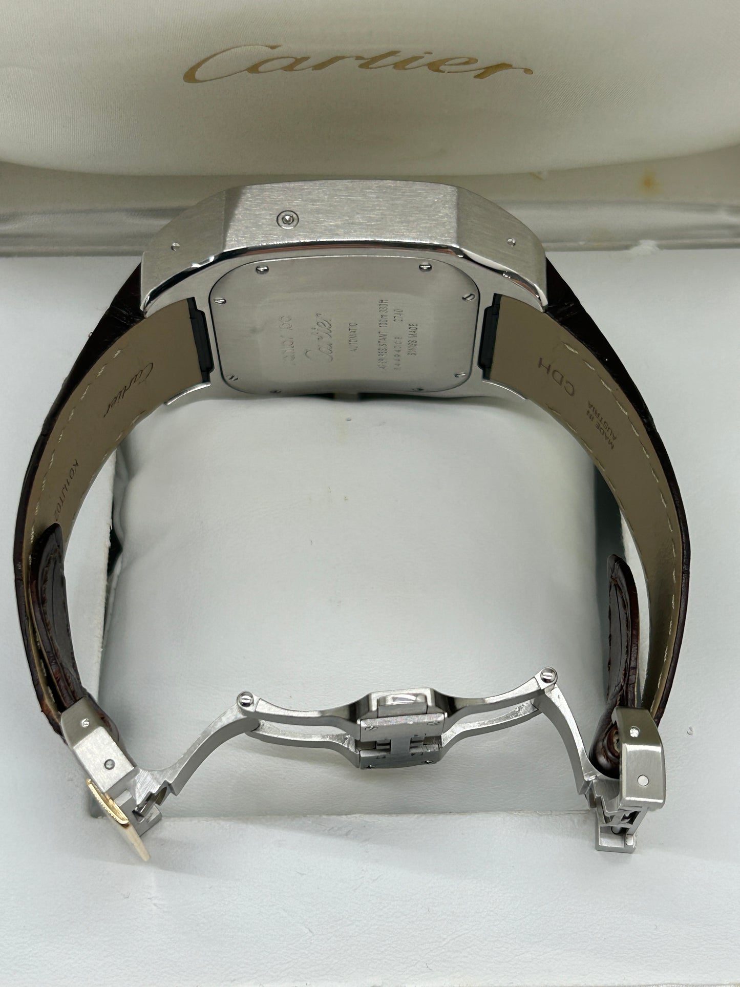 Cartier Santos 100 XL Chronograph - Yellow Gold & Steel - Ref 2740 - Year 2006