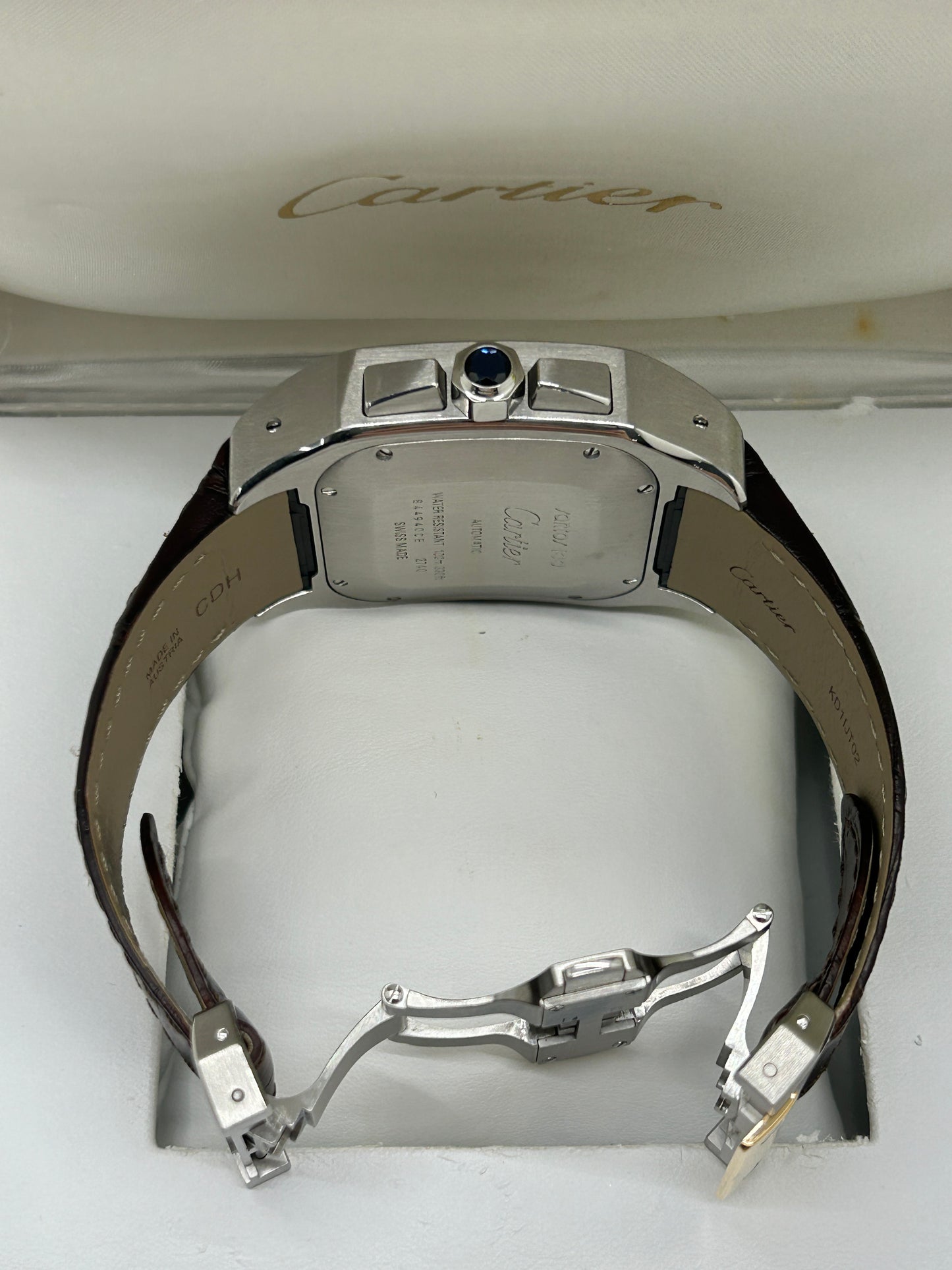 Cartier Santos 100 XL Chronograph - Yellow Gold & Steel - Ref 2740 - Year 2006