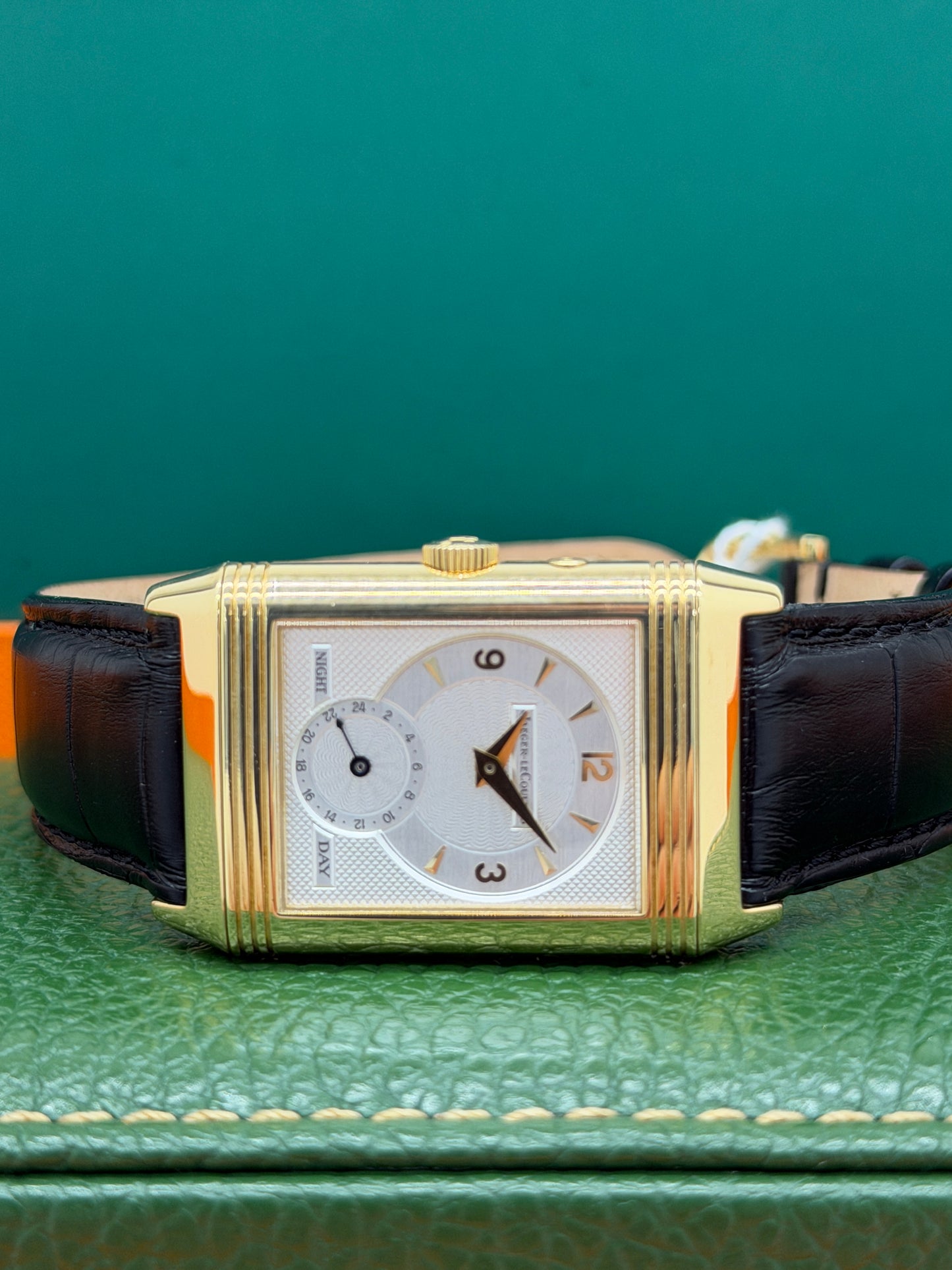 Jaeger-LeCoultre Reverso Duoface Night & Day - Silver Dial Yellow Gold - Ref 270.1.54