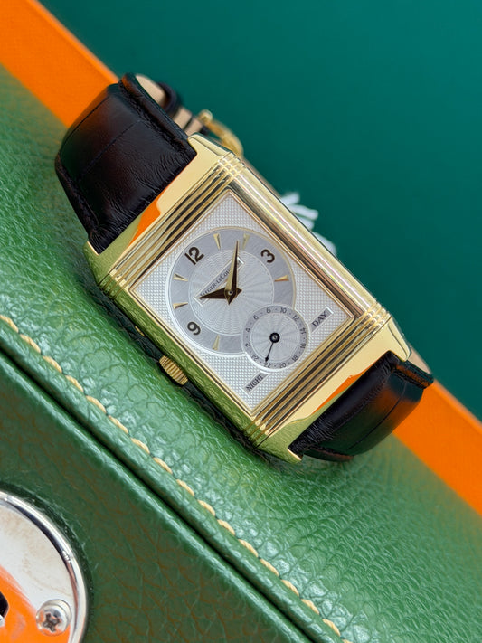 Jaeger-LeCoultre Reverso Duoface Night & Day - Silver Dial Yellow Gold - Ref 270.1.54