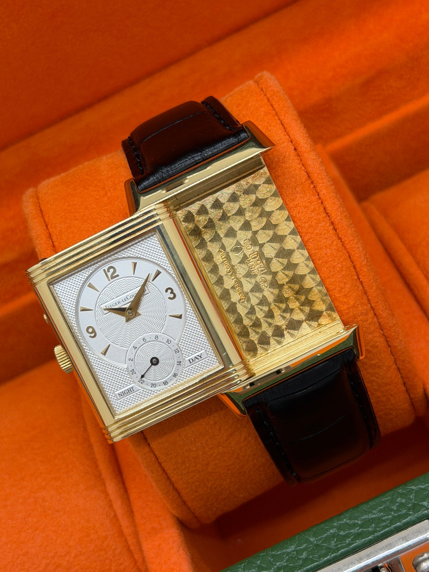 Jaeger-LeCoultre Reverso Duoface Night & Day - Silver Dial Yellow Gold - Ref 270.1.54