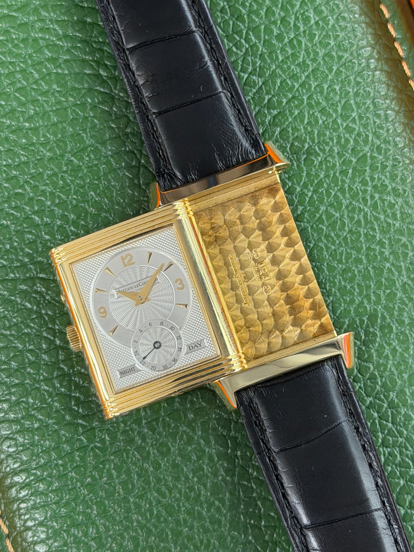 Jaeger-LeCoultre Reverso Duoface Night & Day - Silver Dial Yellow Gold - Ref 270.1.54