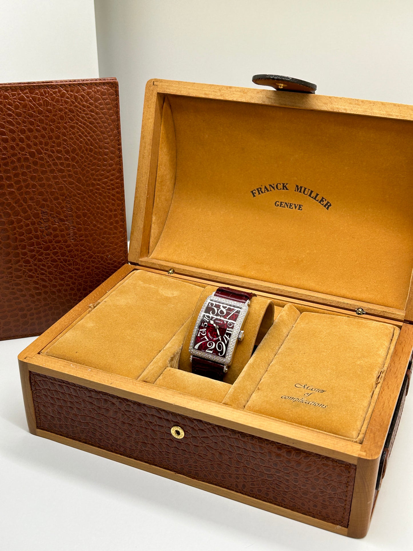 Franck Muller Long Island Crazy Hours - 18Kt White Gold & Diamonds - Ref 1200CH D