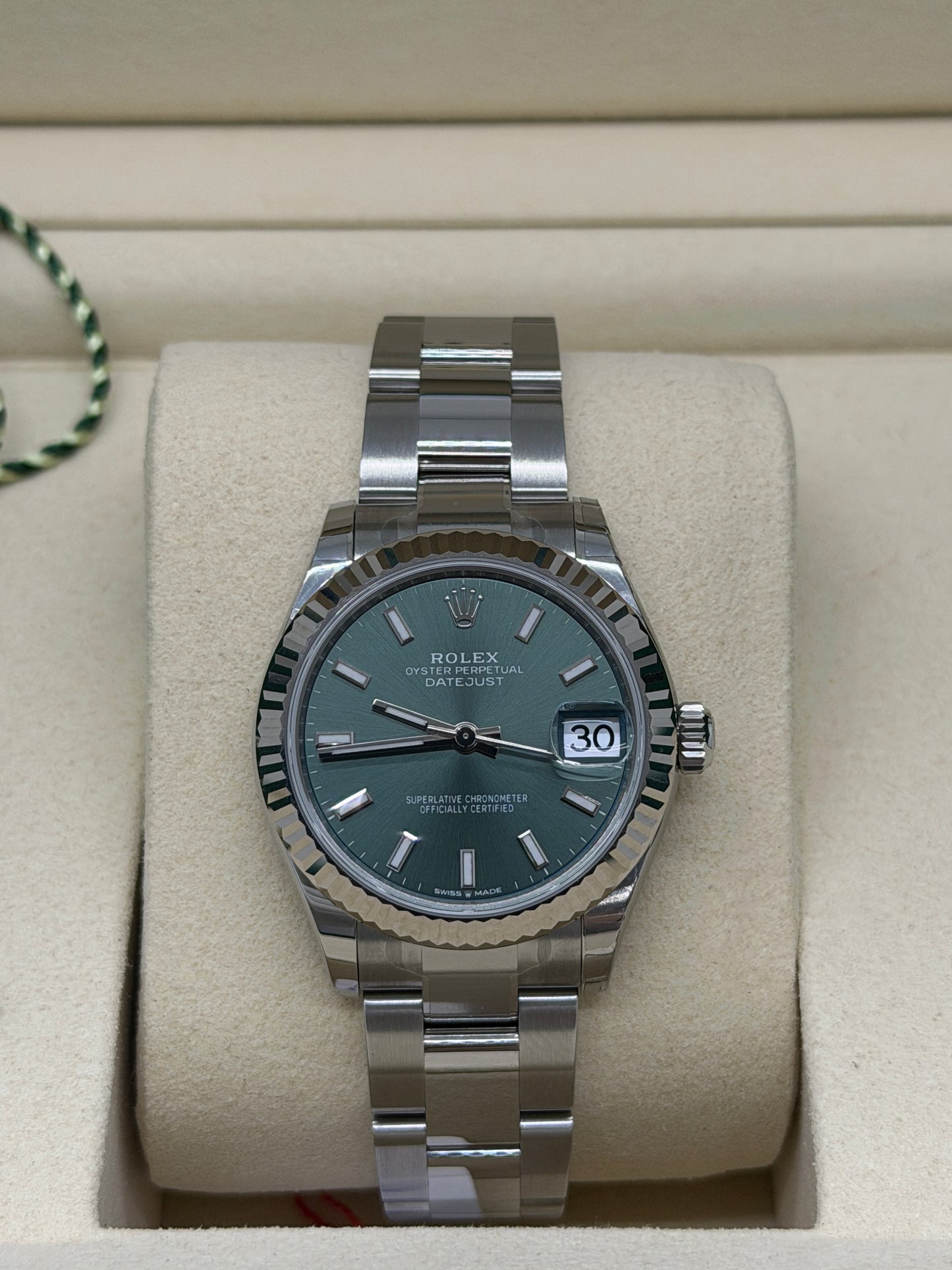 Rolex Datejust 31 Green Mint Dial - New 2026 Ref 278274