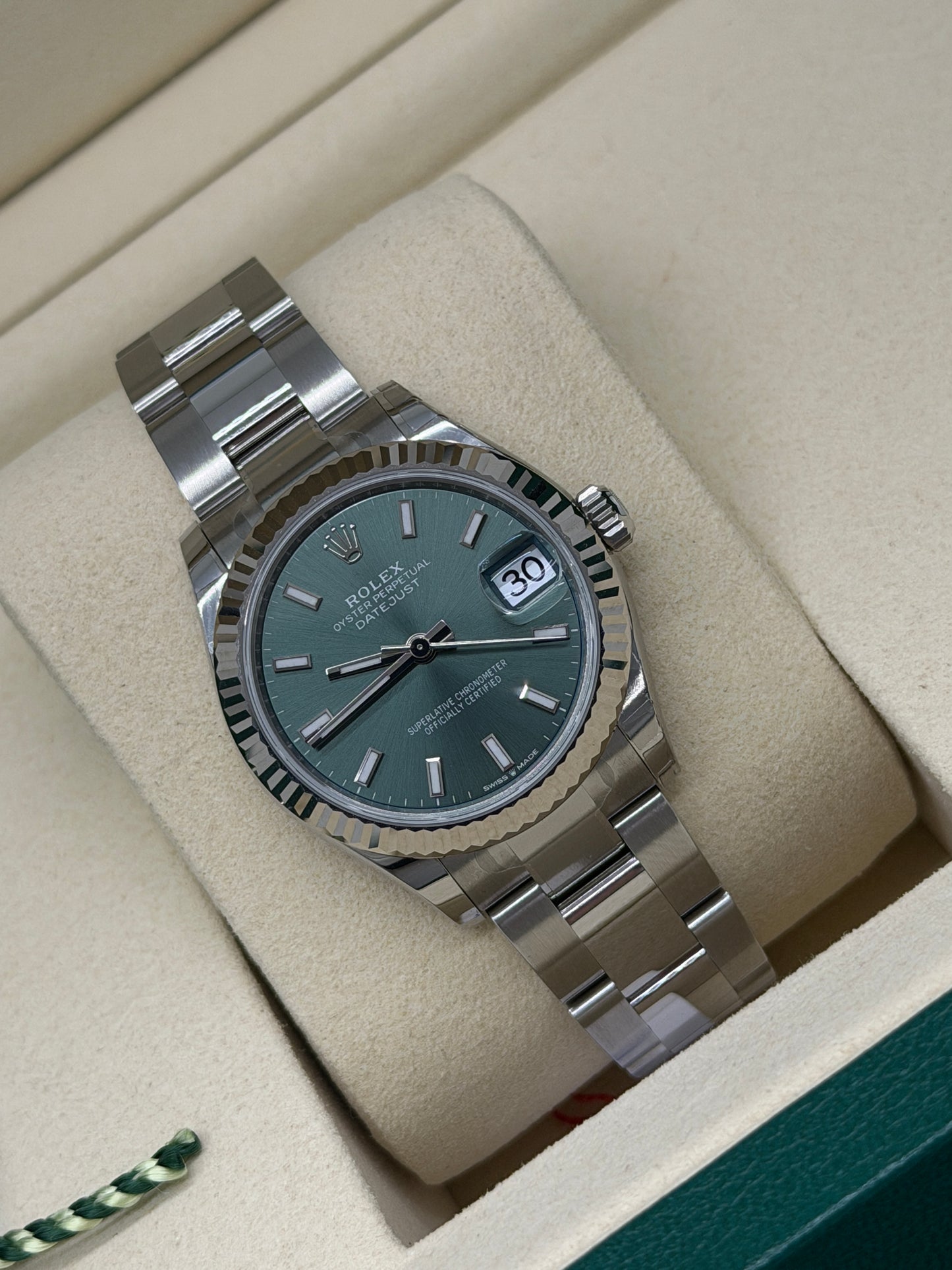 Rolex Datejust 31 Green Mint Dial - New 2026 Ref 278274