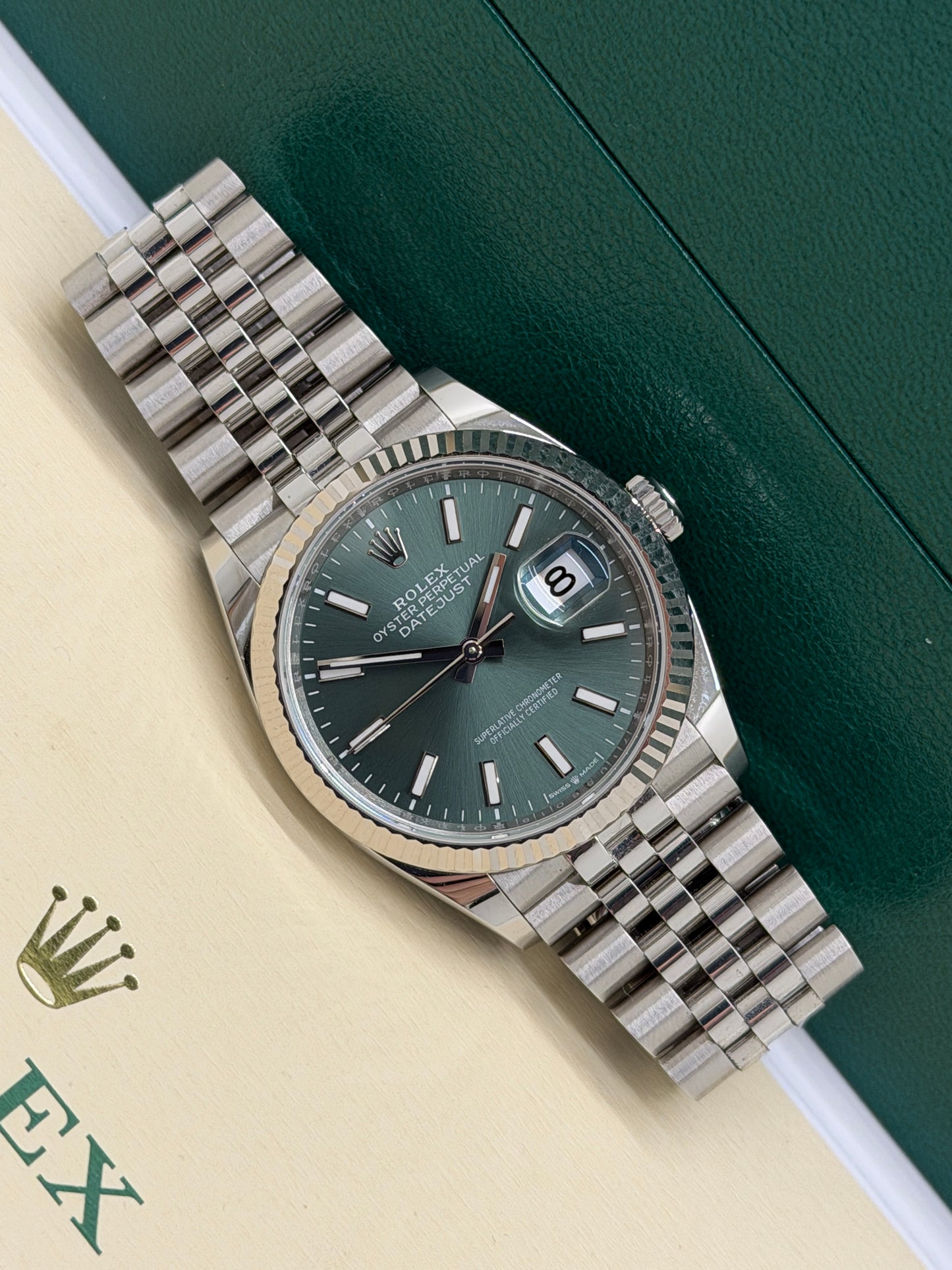 Rolex Datejust 36 Green Mint Dial - Ref 126234 -  2024